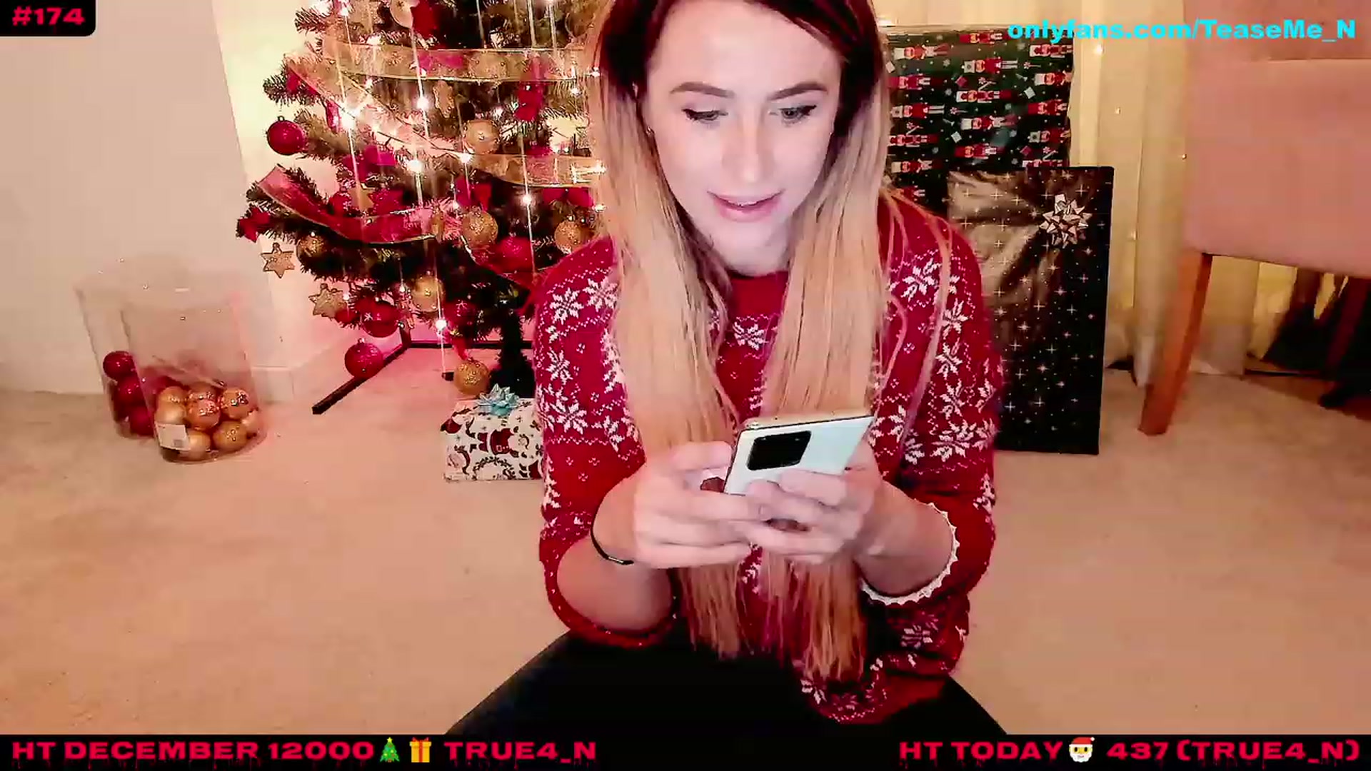 Gallery image thumbnail from TeaseMe_N's myfreecams stream on, 12/24/2022, 01:19 image 12 of 20
