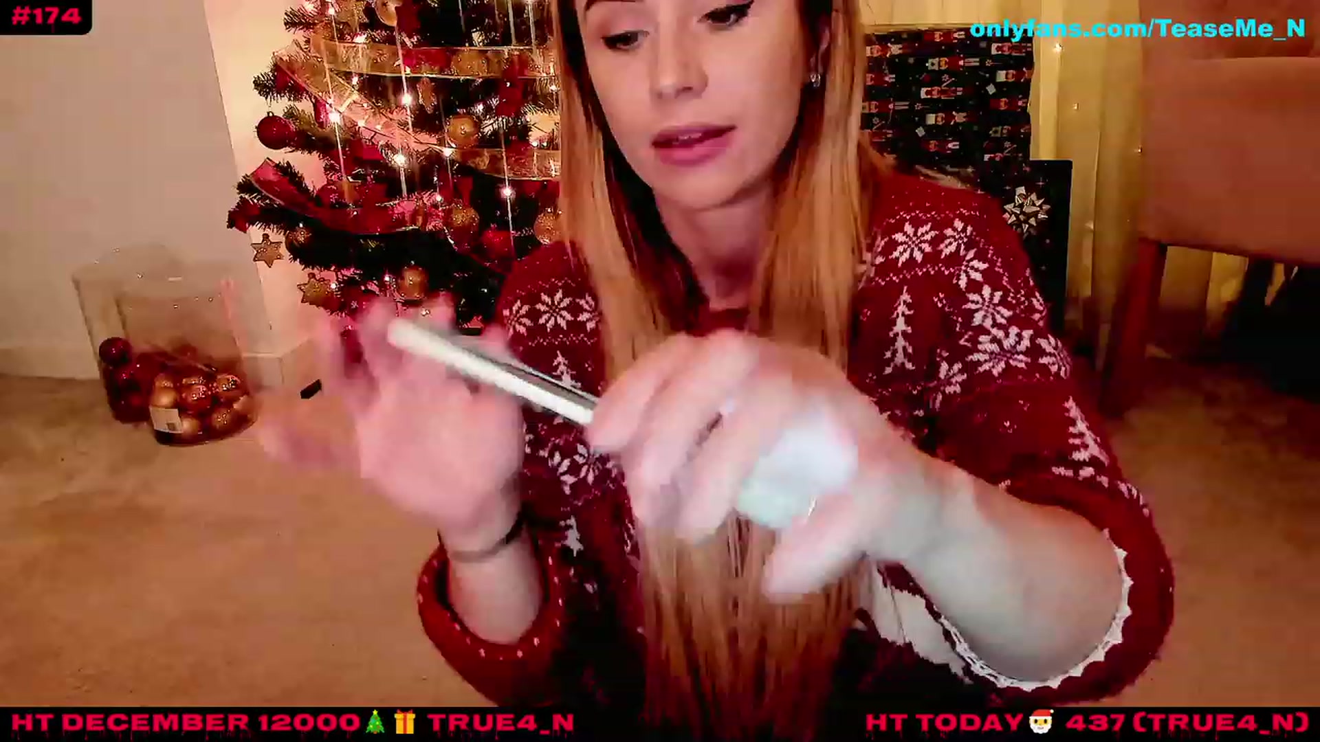 Gallery image thumbnail from TeaseMe_N's myfreecams stream on, 12/24/2022, 01:19 image 6 of 20