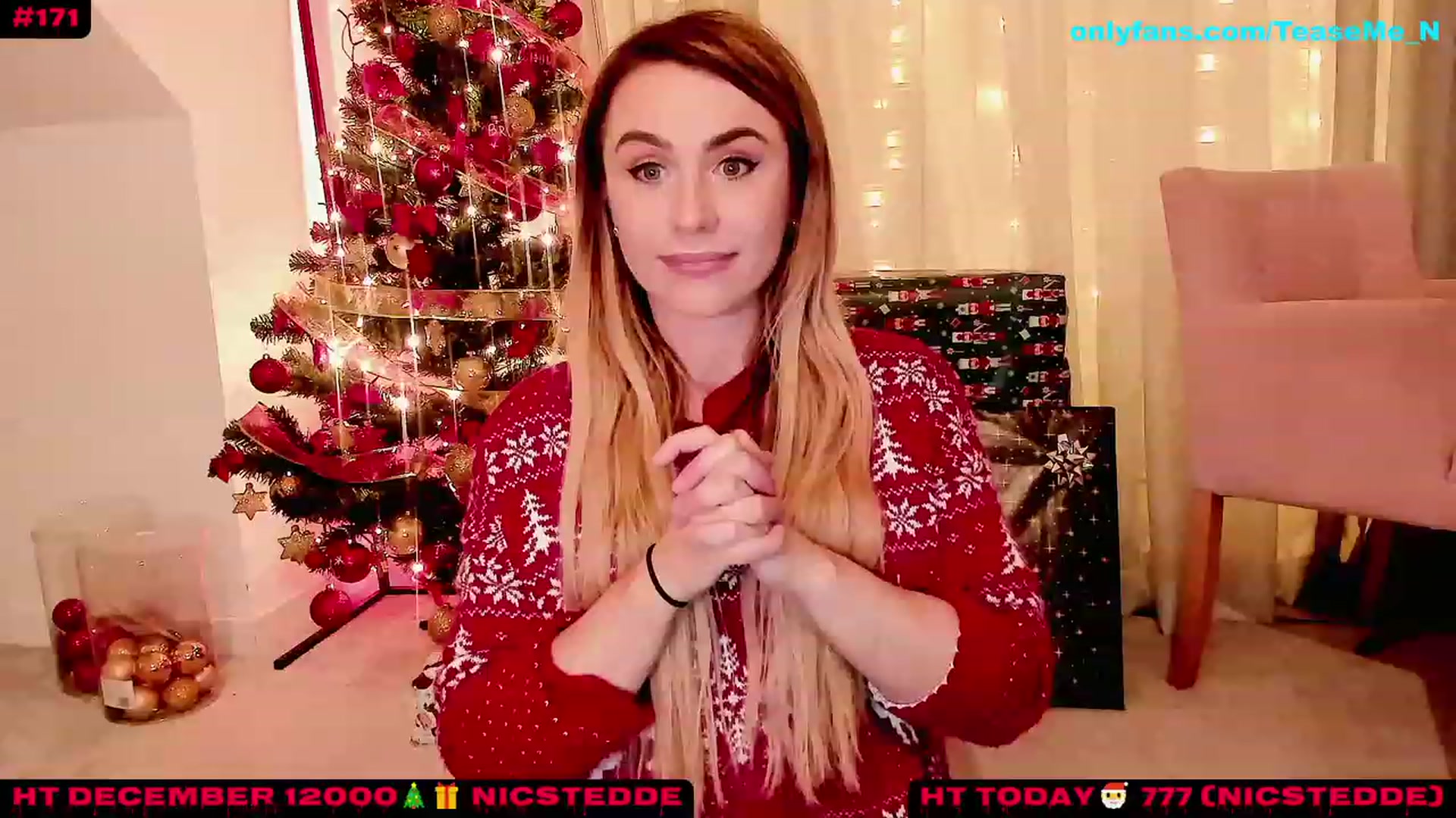 Gallery image thumbnail from TeaseMe_N's myfreecams stream on, 12/24/2022, 02:44 image 7 of 20