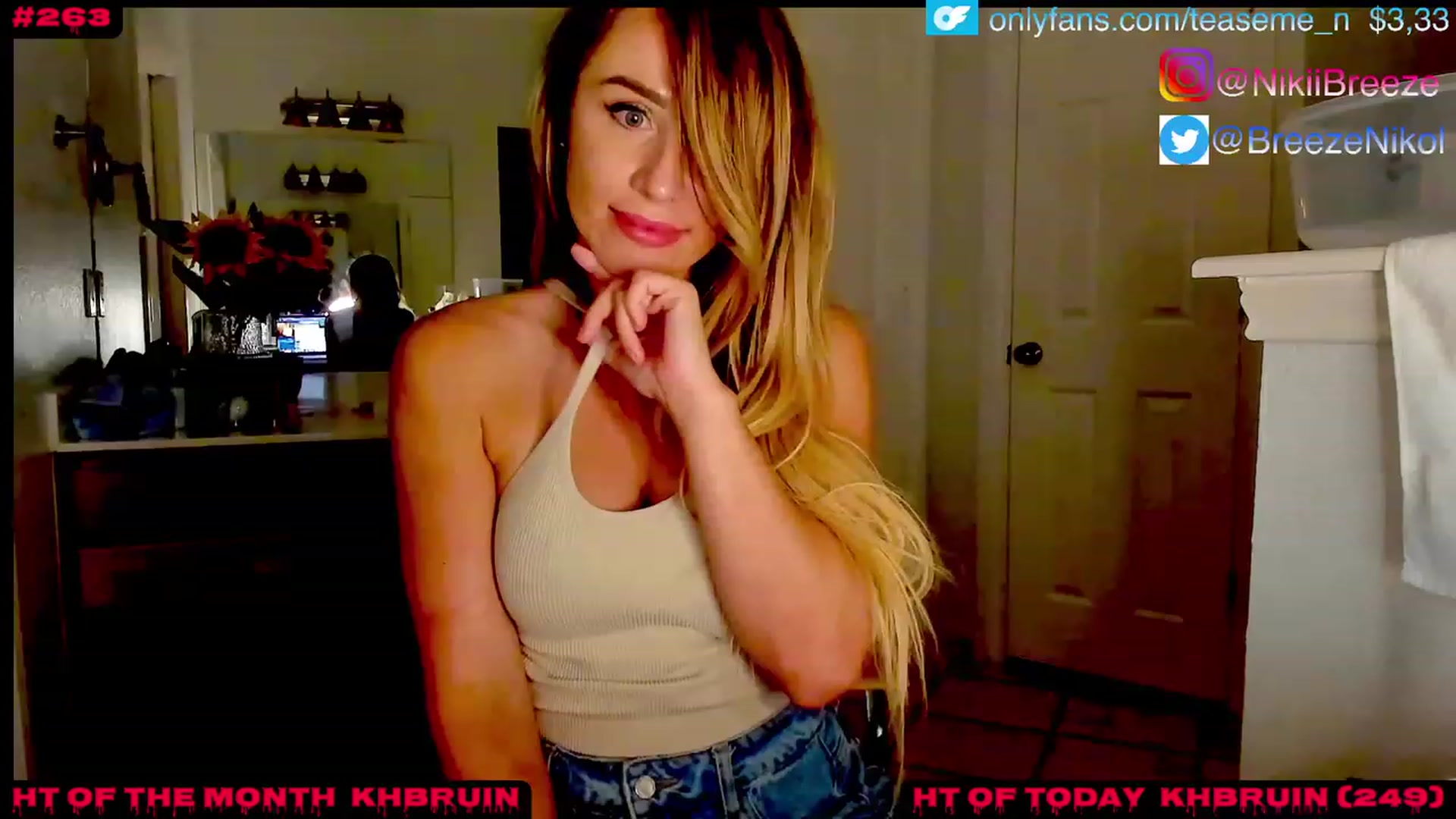 Gallery image thumbnail from TeaseMe_N's myfreecams stream on, 05/02/2023, 04:37 image 2 of 20