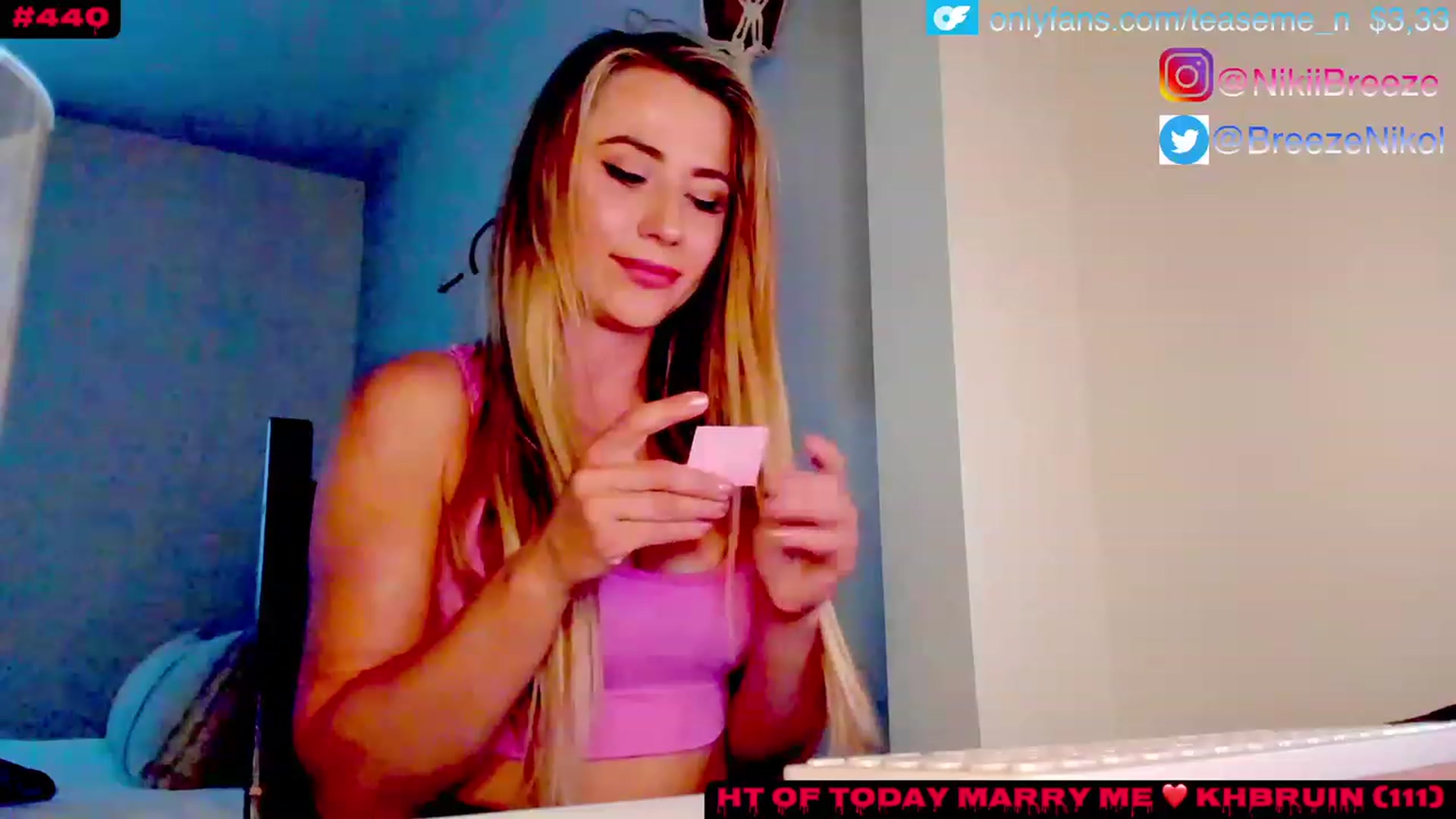 Gallery image thumbnail from TeaseMe_N's myfreecams stream on, 05/07/2023, 02:48 image 7 of 20