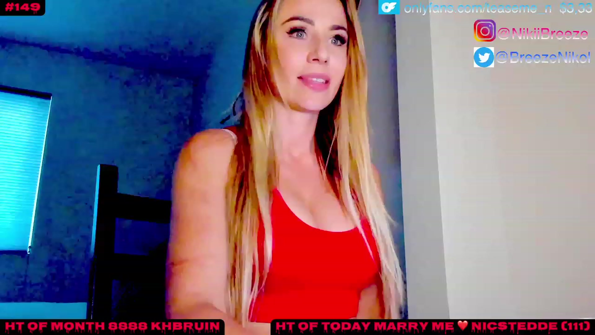 Gallery image thumbnail from TeaseMe_N's myfreecams stream on, 05/08/2023, 04:19 image 3 of 20
