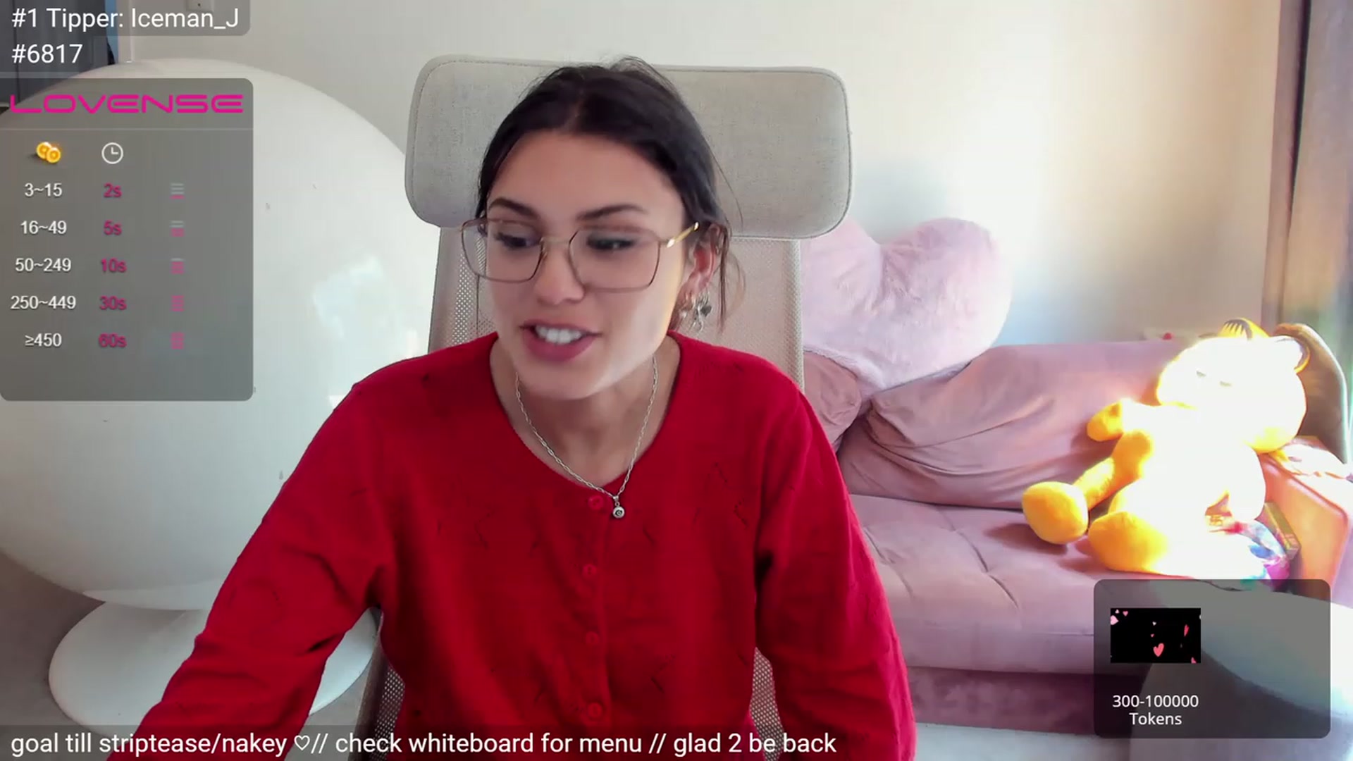 Gallery image thumbnail from TeenyRabbit's myfreecams stream on, 01/10/2023, 04:56 image 6 of 20