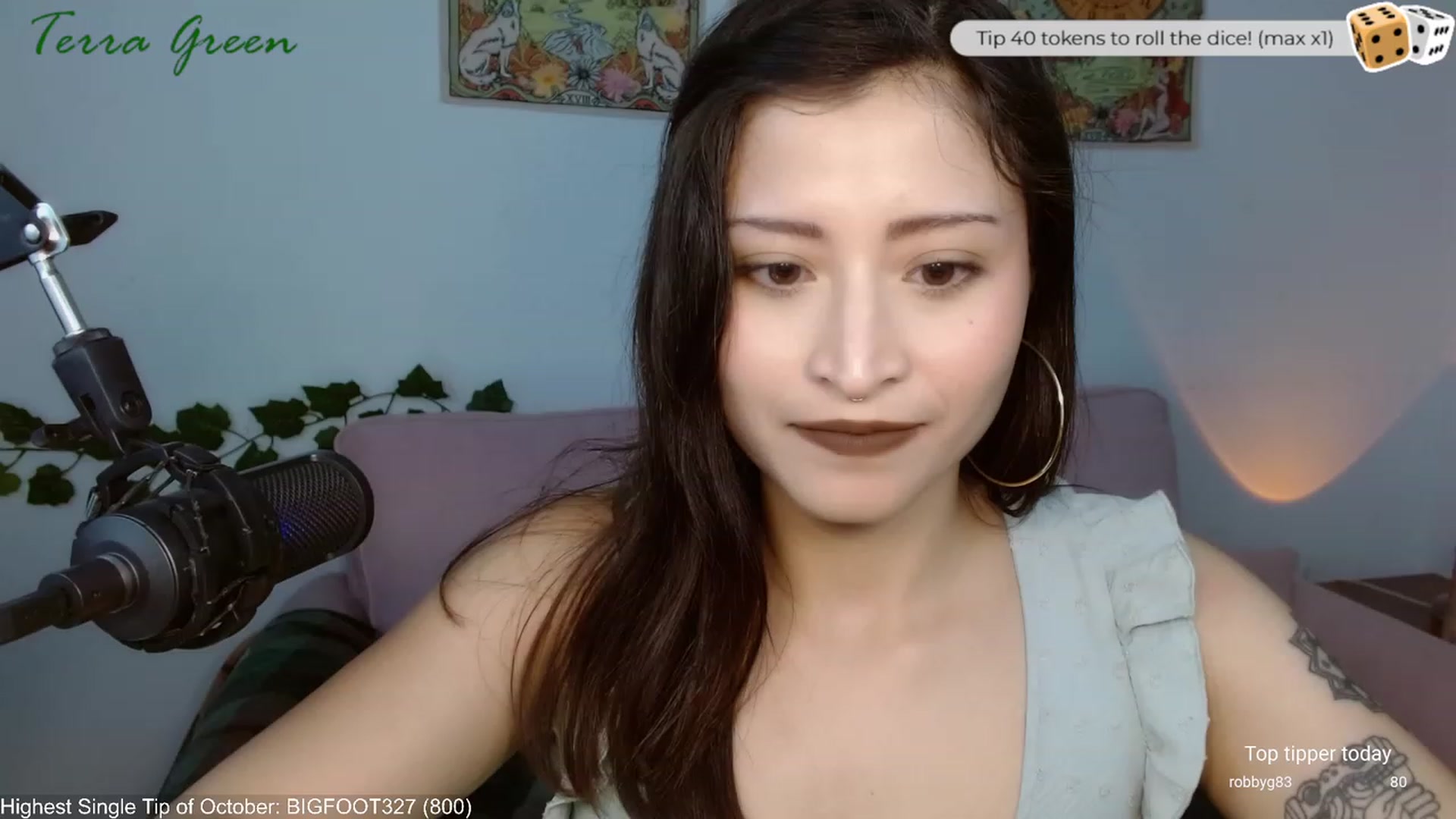 Gallery image thumbnail from TerraGreen's myfreecams stream on, 10/02/2023, 18:54 image 16 of 20