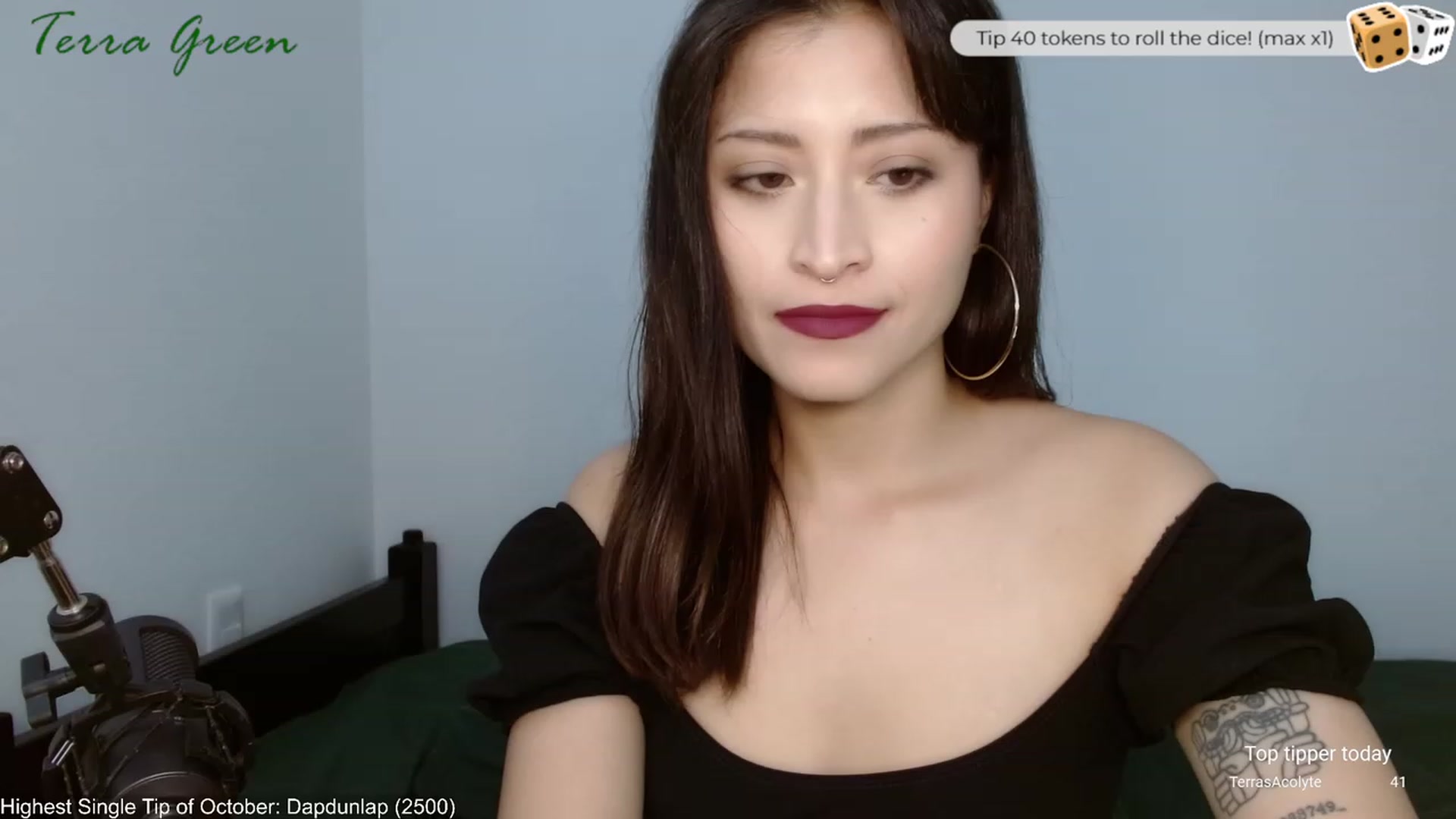 Gallery image thumbnail from TerraGreen's myfreecams stream on, 10/07/2023, 17:48 image 17 of 20