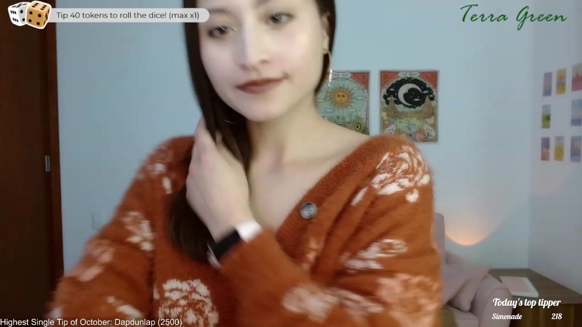 Gallery image thumbnail from TerraGreen's myfreecams stream on, 10/31/2023, 20:30 image 3 of 20