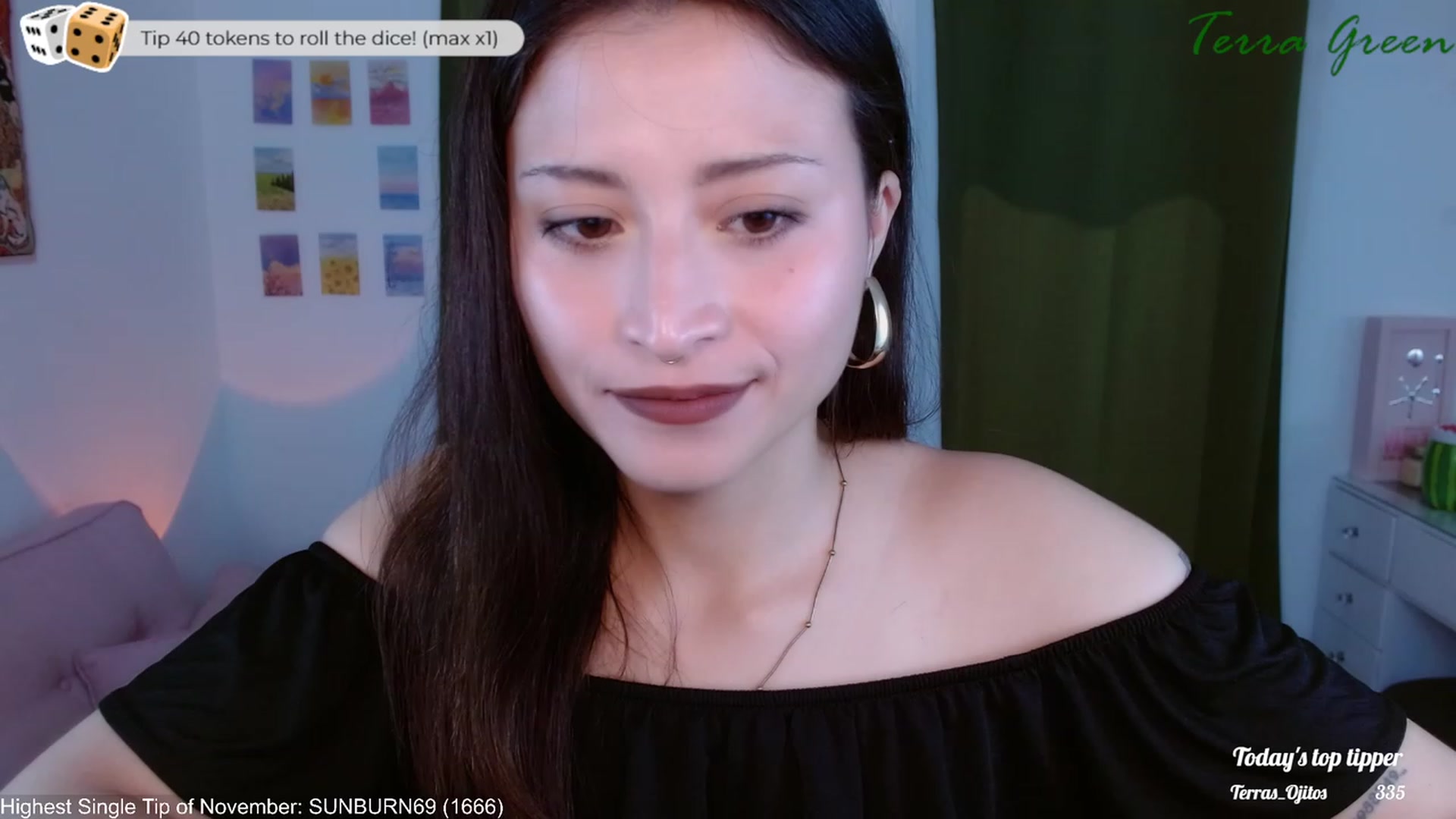 Gallery image thumbnail from TerraGreen's myfreecams stream on, 11/07/2023, 20:50 image 1 of 20