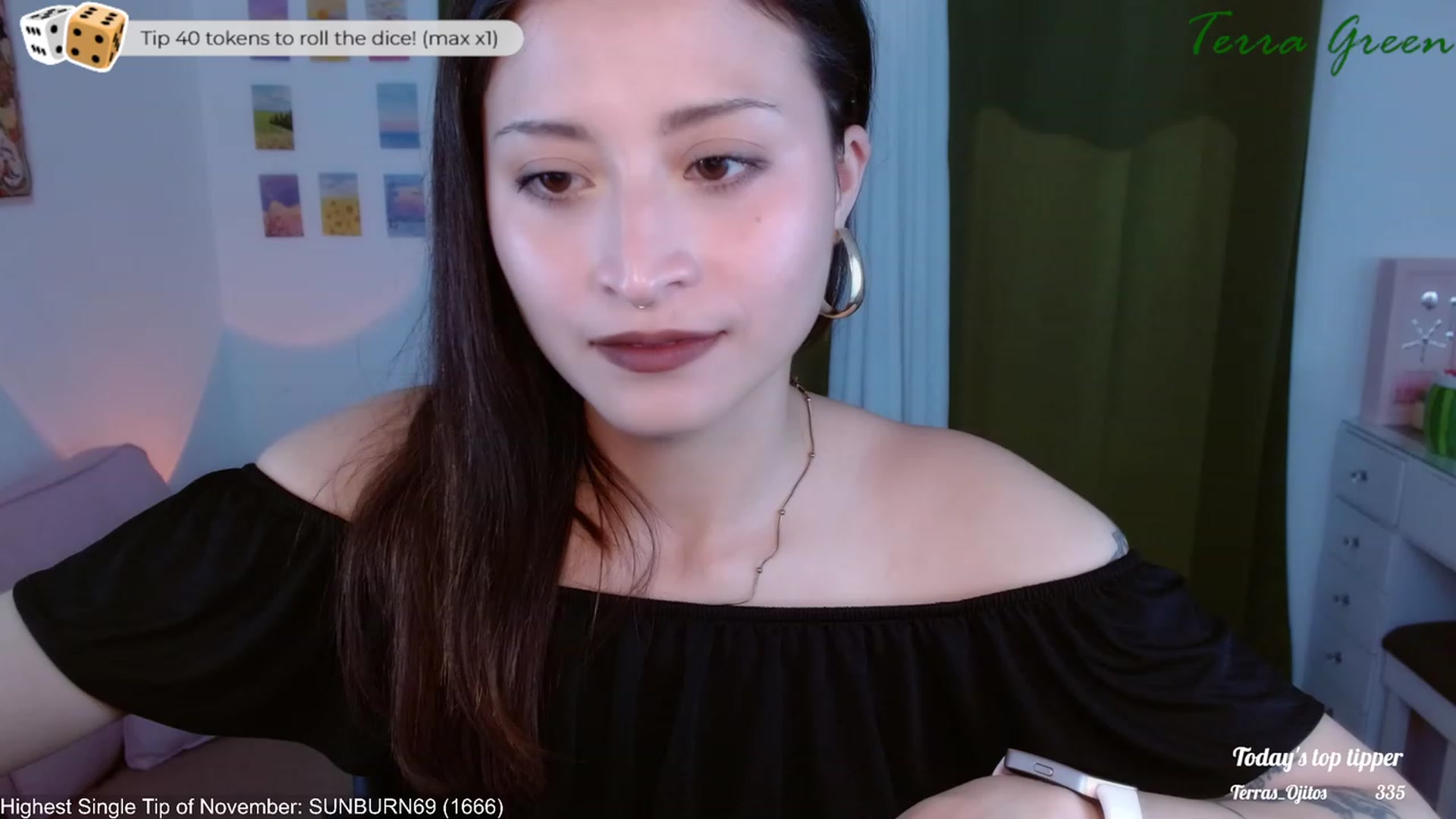 Gallery image thumbnail from TerraGreen's myfreecams stream on, 11/07/2023, 20:50 image 4 of 20