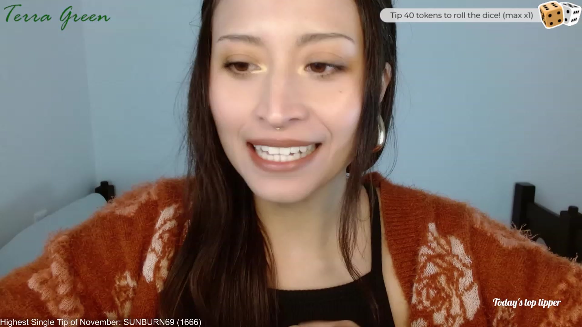 Gallery image thumbnail from TerraGreen's myfreecams stream on, 11/18/2023, 18:33 image 6 of 20