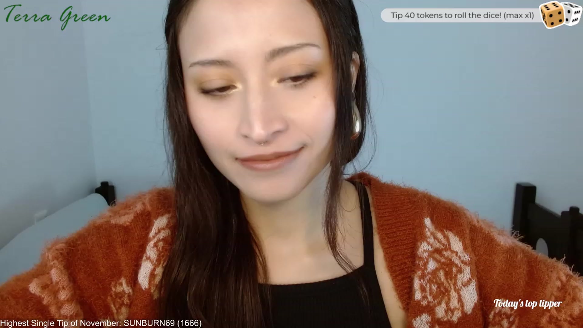 Gallery image thumbnail from TerraGreen's myfreecams stream on, 11/18/2023, 18:33 image 12 of 20