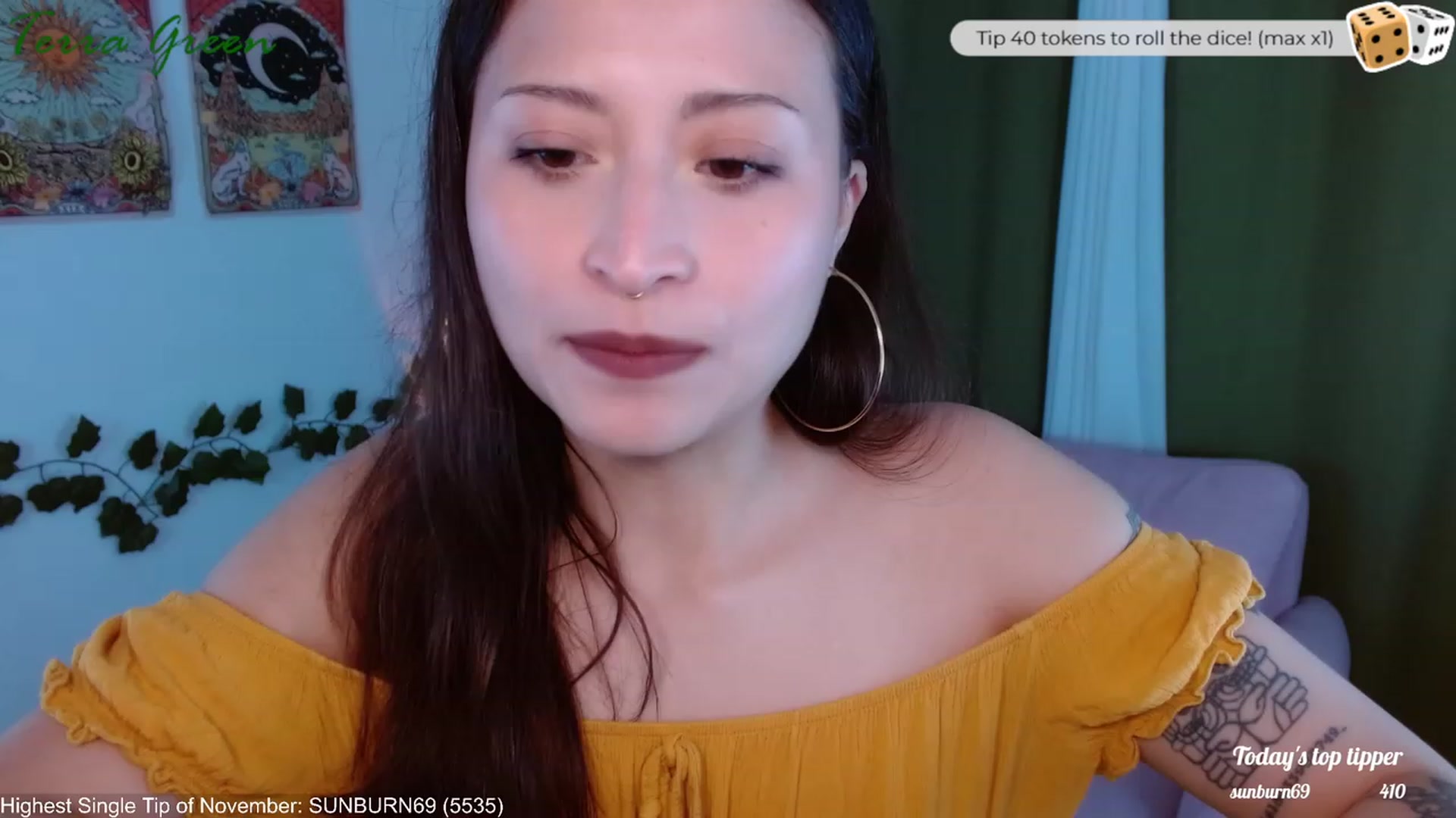 Gallery image thumbnail from TerraGreen's myfreecams stream on, 11/22/2023, 18:54 image 2 of 20