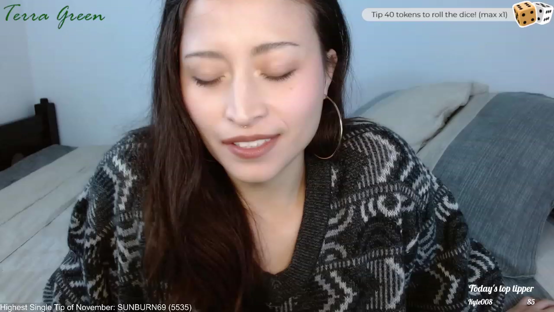 Gallery image thumbnail from TerraGreen's myfreecams stream on, 11/25/2023, 18:47 image 8 of 20