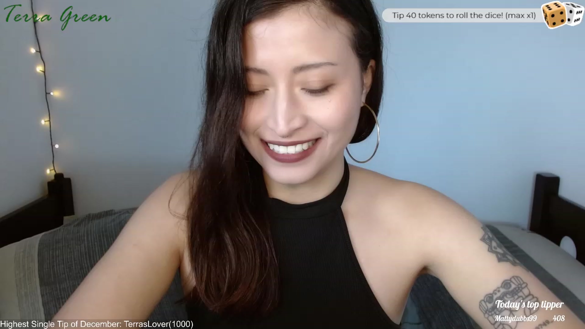 Gallery image thumbnail from TerraGreen's myfreecams stream on, 12/03/2023, 19:11 image 16 of 20