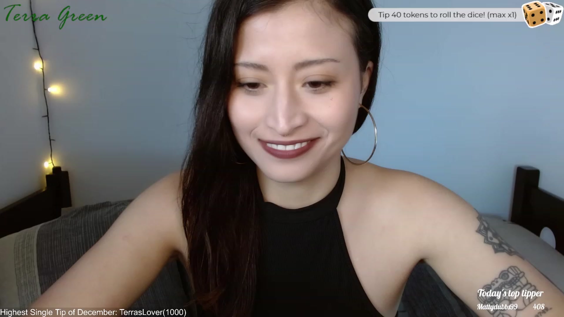 Gallery image thumbnail from TerraGreen's myfreecams stream on, 12/03/2023, 19:11 image 13 of 20