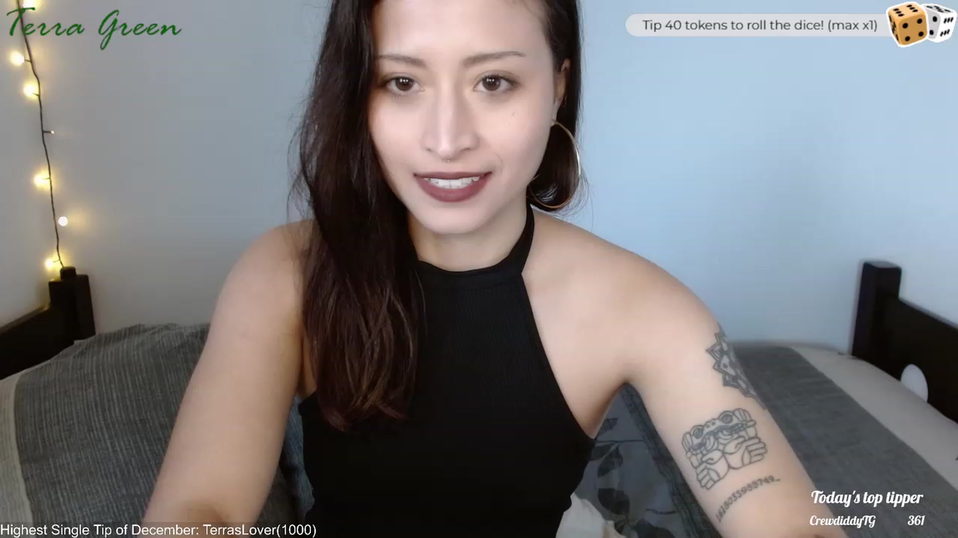 Gallery image thumbnail from TerraGreen's myfreecams stream on, 12/03/2023, 19:11 image 3 of 20