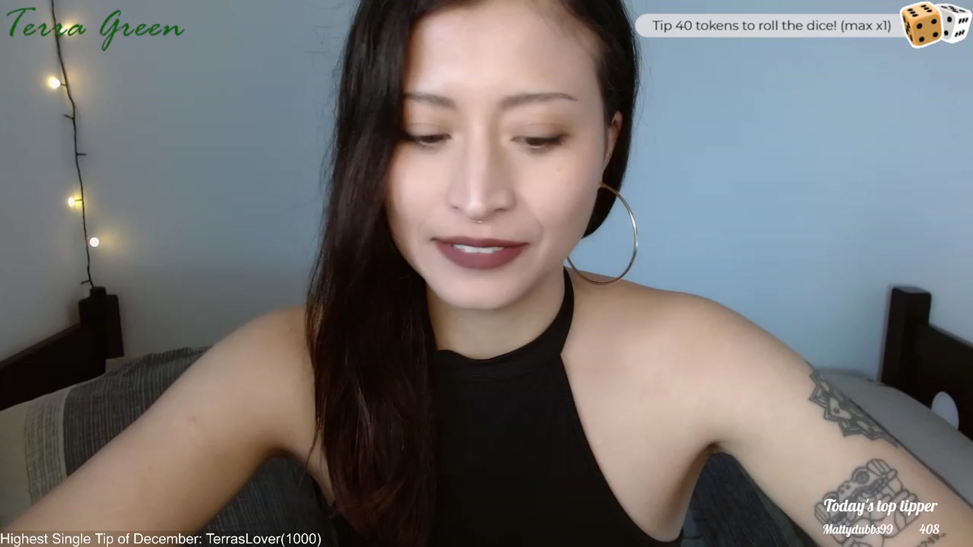 Gallery image thumbnail from TerraGreen's myfreecams stream on, 12/03/2023, 19:11 image 14 of 20