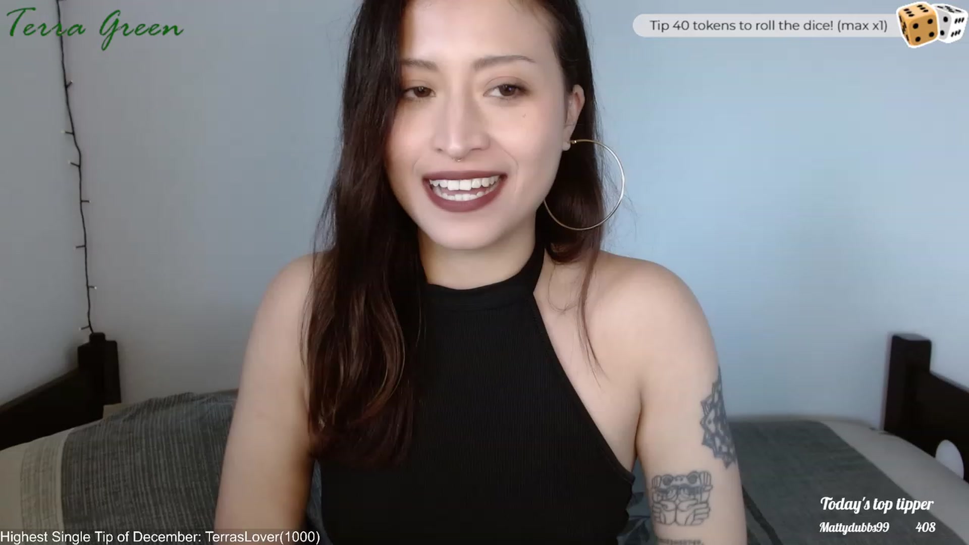 Gallery image thumbnail from TerraGreen's myfreecams stream on, 12/03/2023, 19:11 image 7 of 20