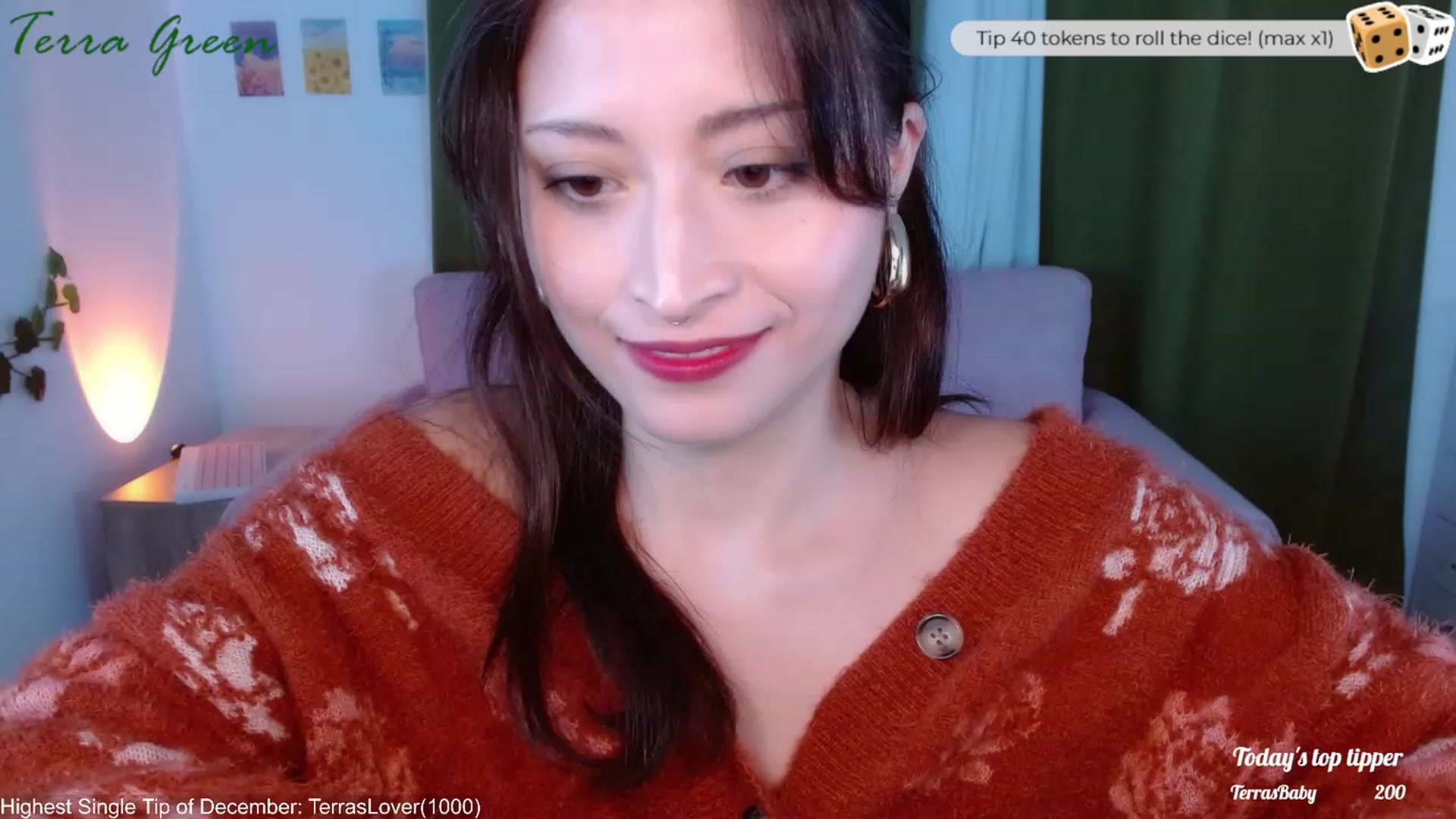 Gallery image thumbnail from TerraGreen's myfreecams stream on, 12/05/2023, 20:03 image 18 of 20