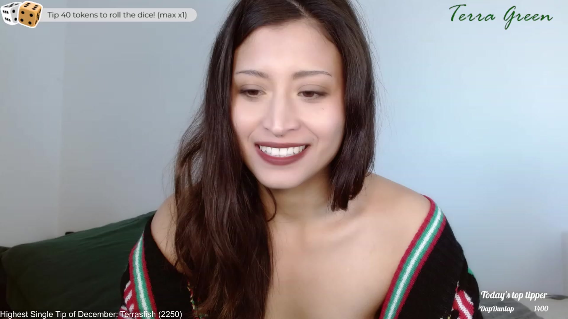 Gallery image thumbnail from TerraGreen's myfreecams stream on, 12/12/2023, 19:34 image 15 of 20