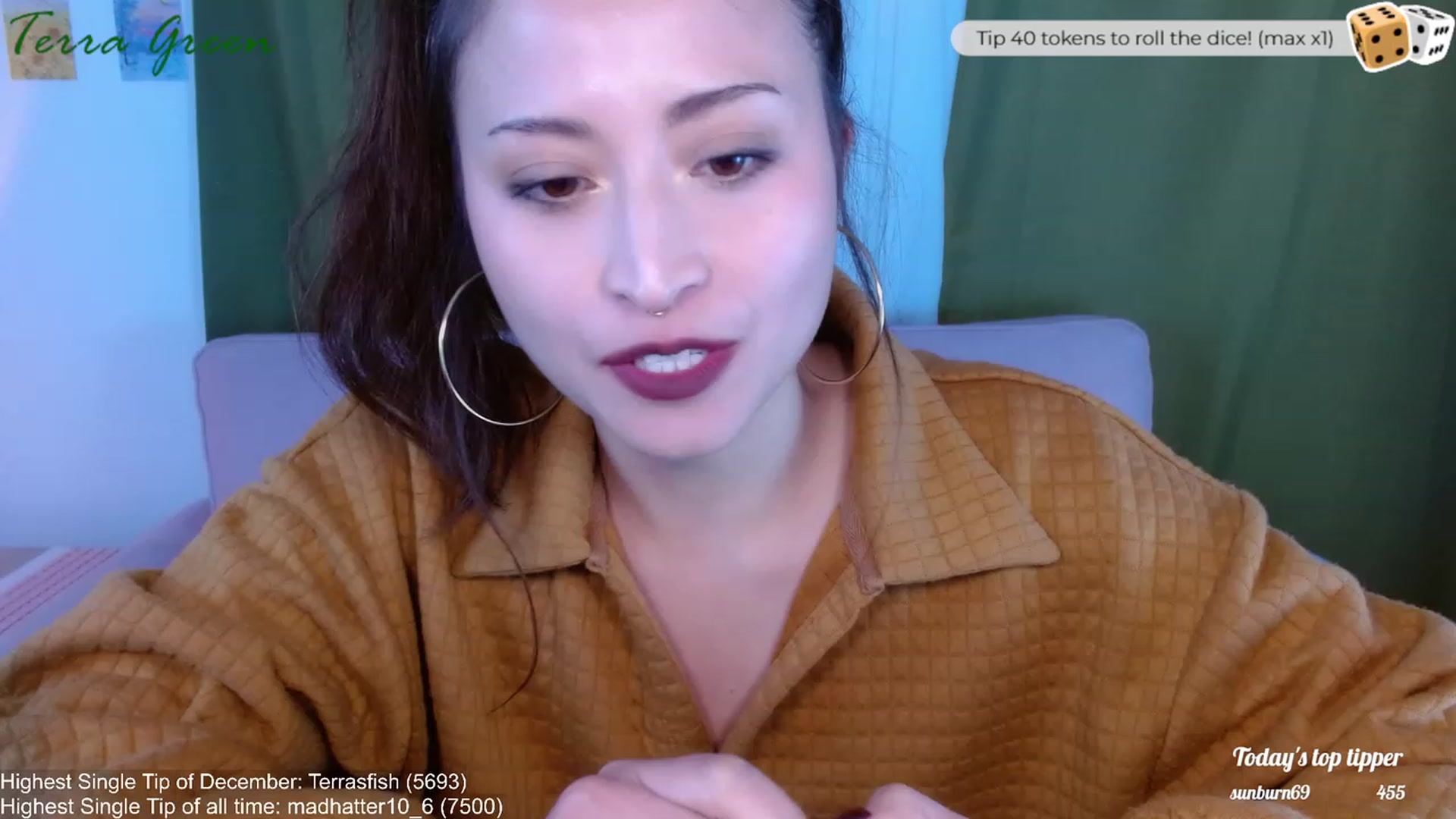 Gallery image thumbnail from TerraGreen's myfreecams stream on, 12/20/2023, 19:58 image 9 of 20