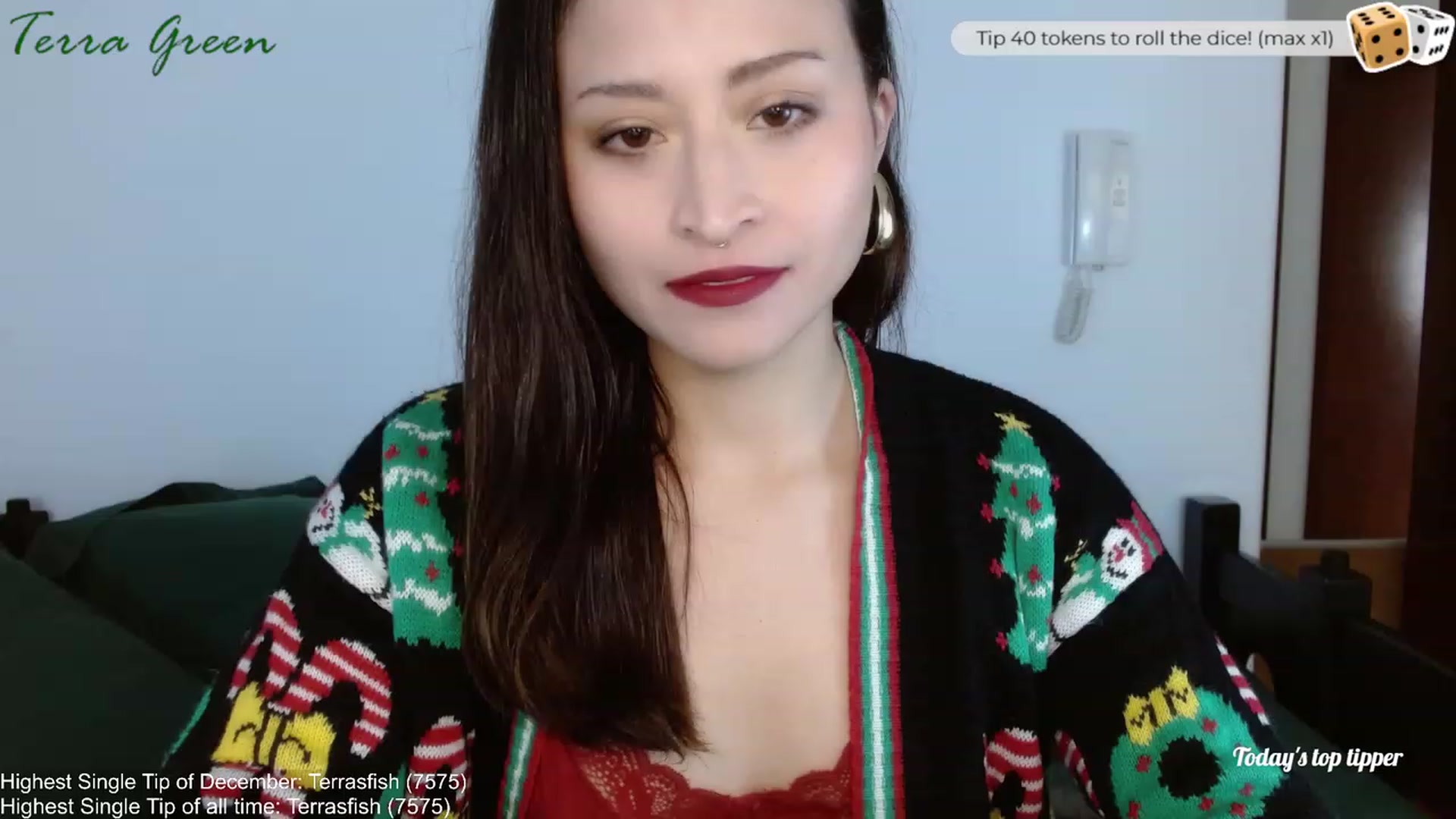 Gallery image thumbnail from TerraGreen's myfreecams stream on, 12/24/2023, 18:45 image 1 of 20