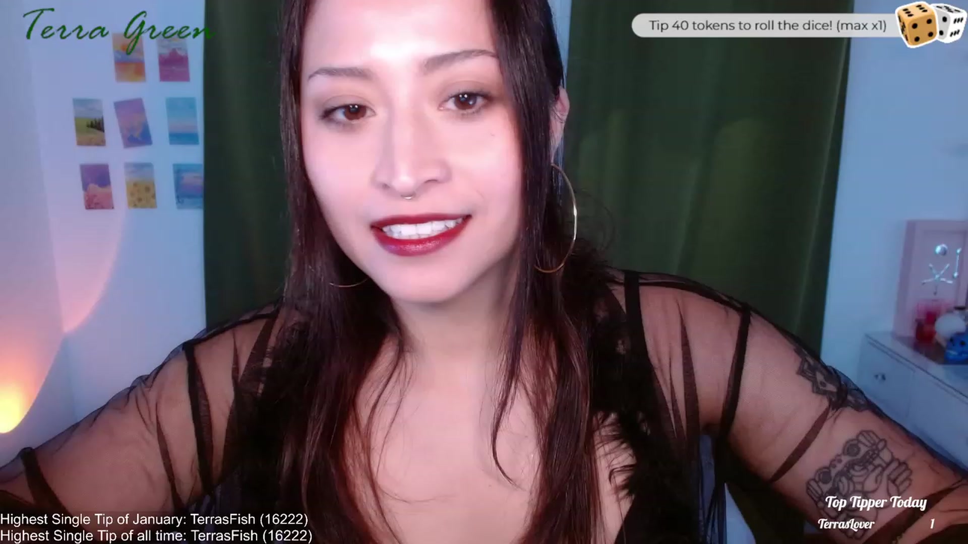 Gallery image thumbnail from TerraGreen's myfreecams stream on, 01/07/2024, 19:57 image 1 of 20