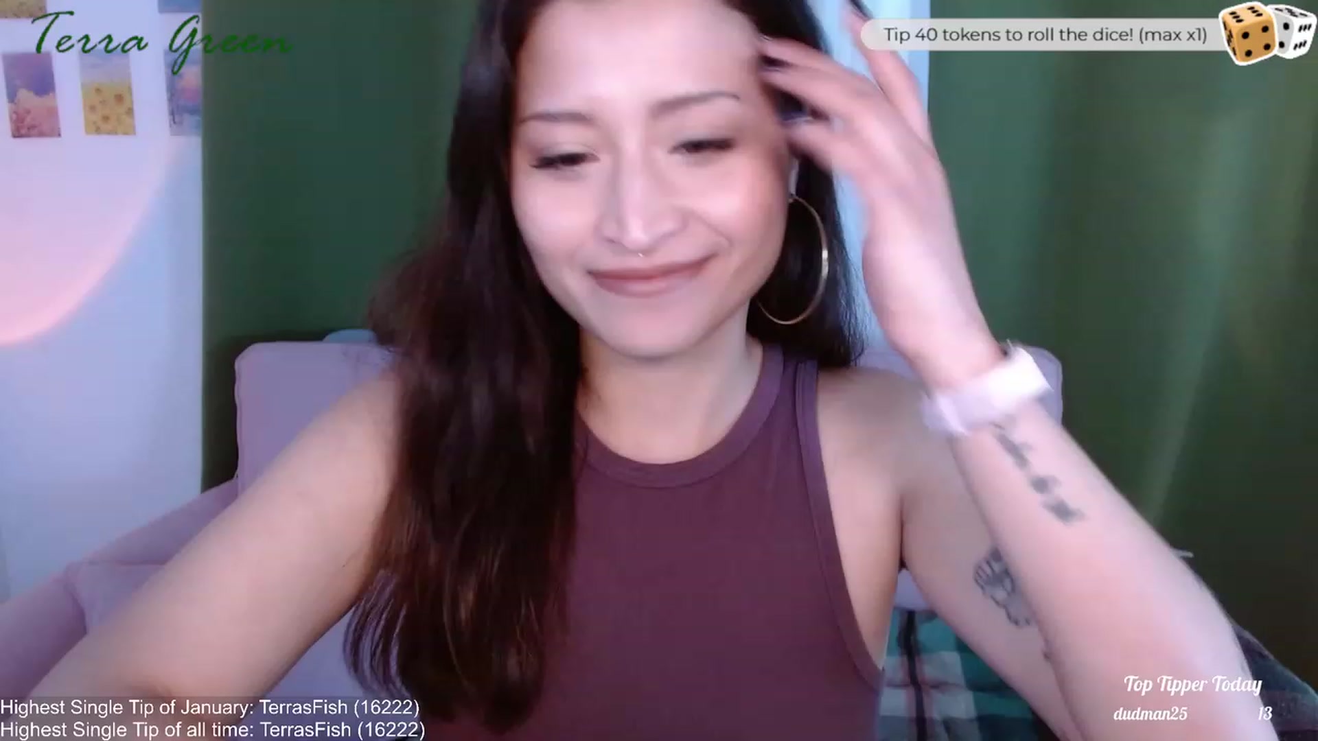 Gallery image thumbnail from TerraGreen's myfreecams stream on, 01/16/2024, 17:52 image 4 of 20