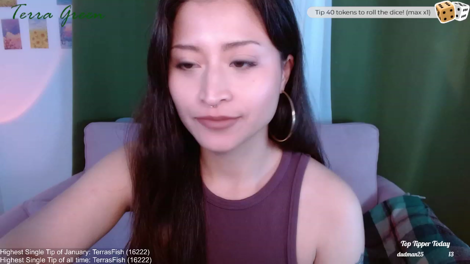 Gallery image thumbnail from TerraGreen's myfreecams stream on, 01/16/2024, 17:52 image 1 of 20