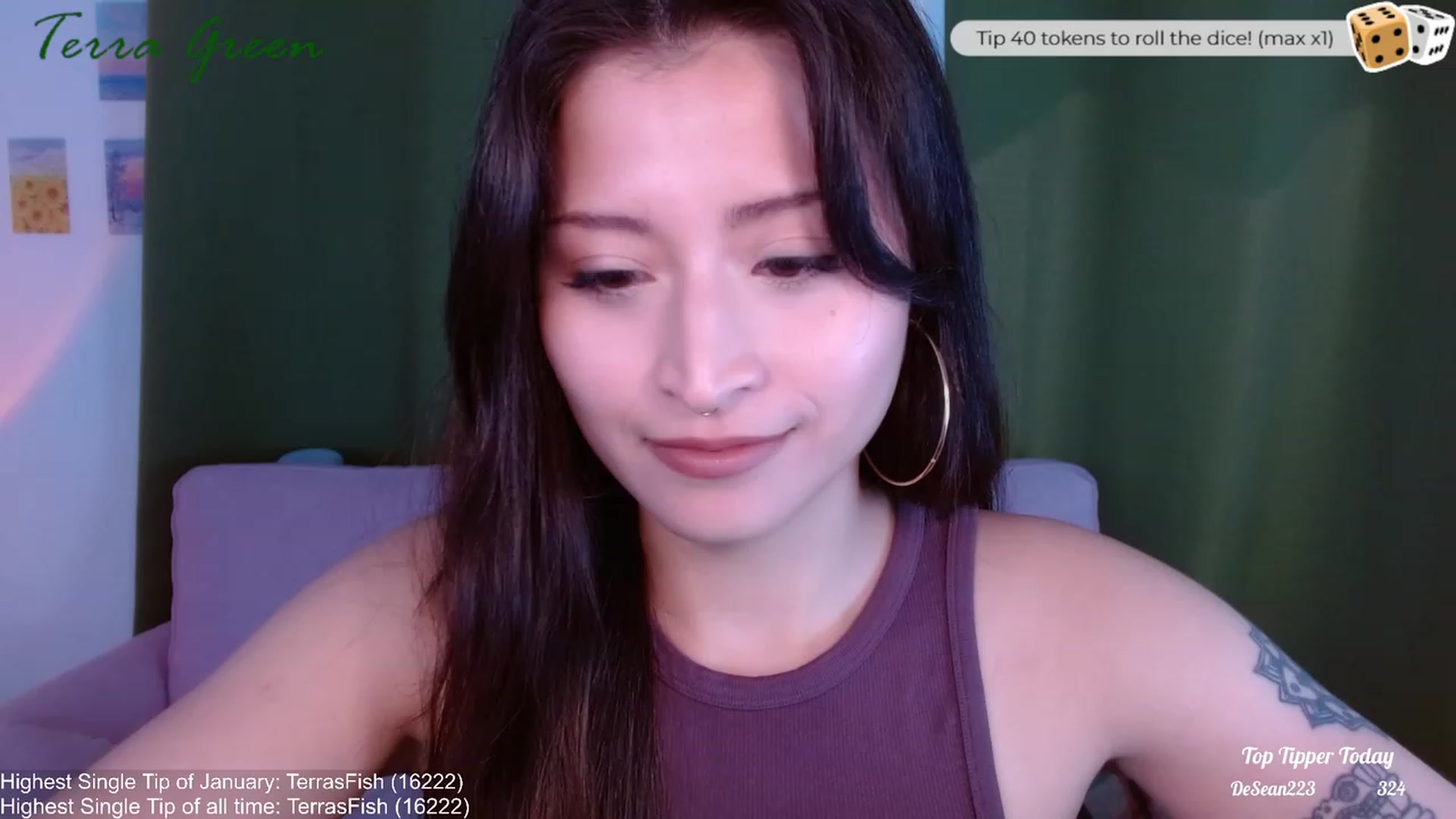 Gallery image thumbnail from TerraGreen's myfreecams stream on, 01/16/2024, 17:52 image 16 of 20