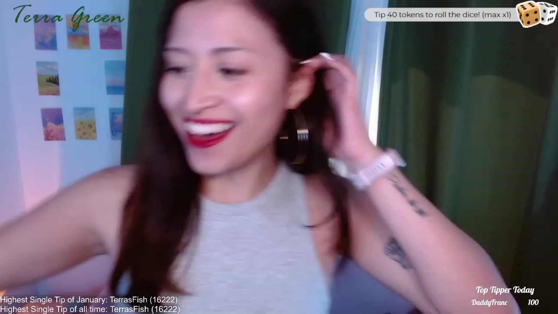 Gallery image thumbnail from TerraGreen's myfreecams stream on, 01/24/2024, 19:41 image 3 of 20