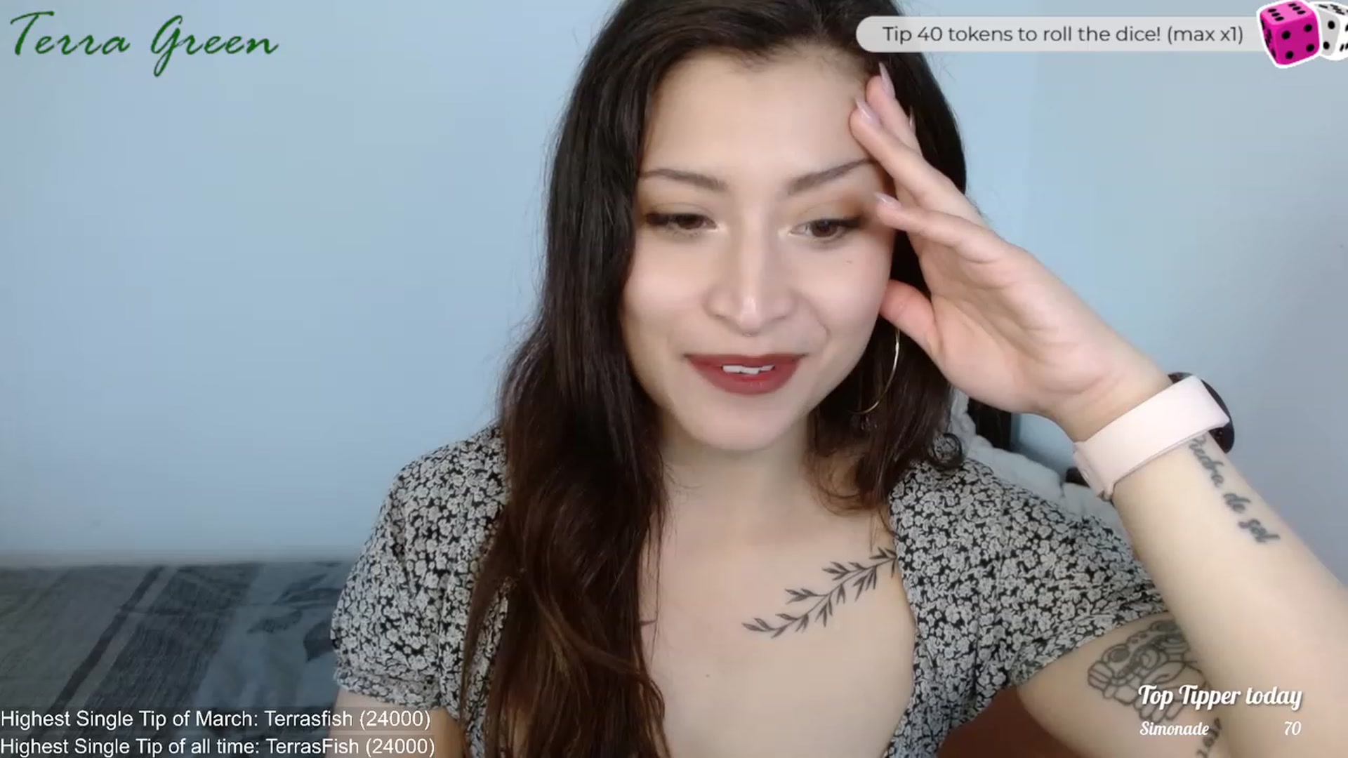 Gallery image thumbnail from TerraGreen's myfreecams stream on, 03/12/2024, 19:55 image 5 of 20