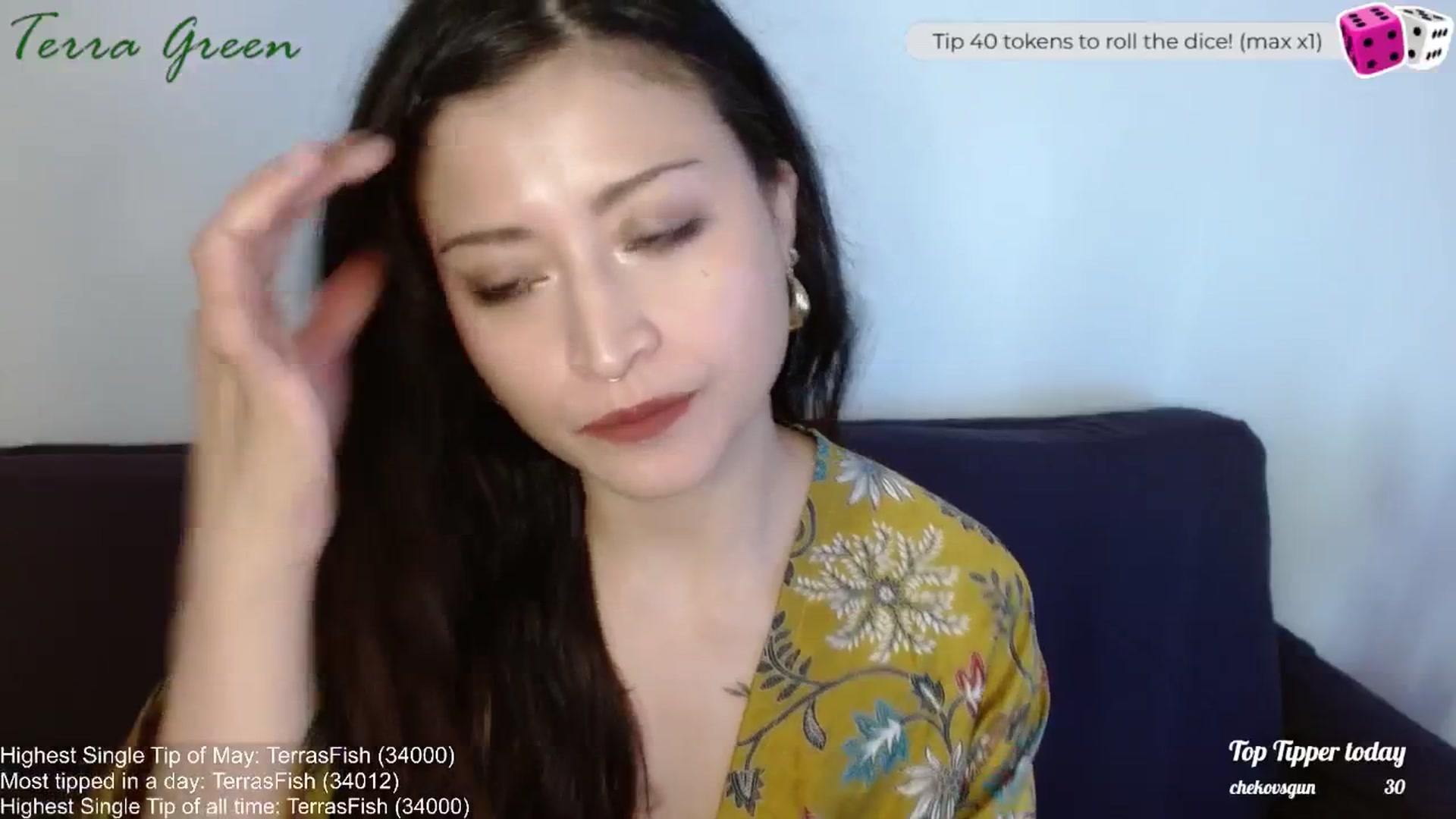 Gallery image thumbnail from TerraGreen's myfreecams stream on, 06/08/2024, 22:45 image 15 of 20