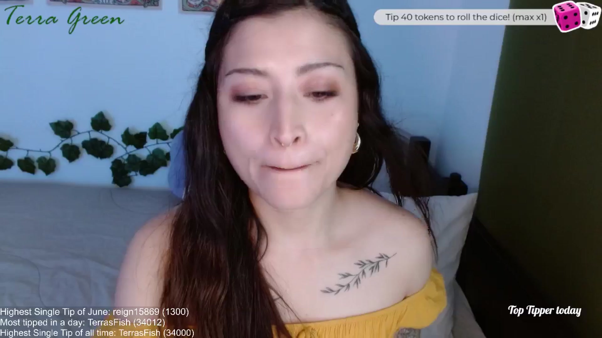 Gallery image thumbnail from TerraGreen's myfreecams stream on, 06/10/2024, 21:26 image 16 of 20