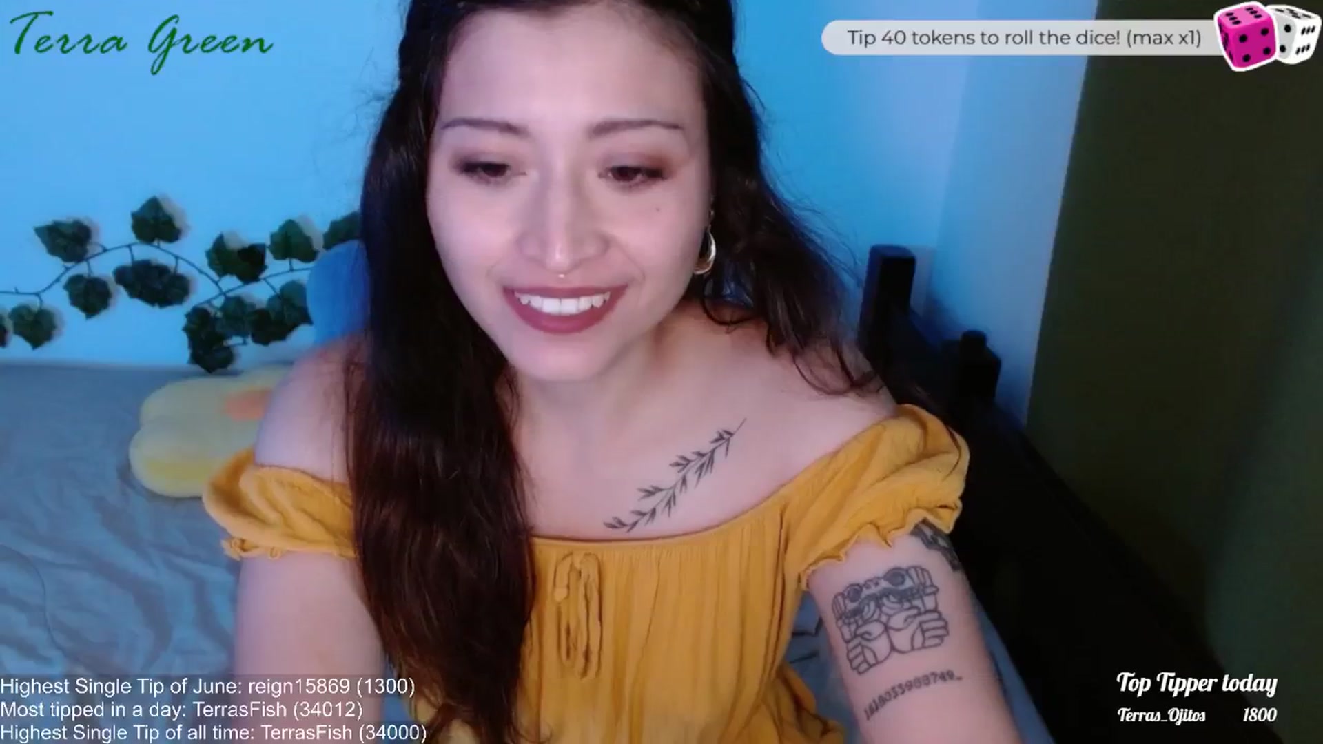 Gallery image thumbnail from TerraGreen's myfreecams stream on, 06/11/2024, 24:14 image 20 of 20