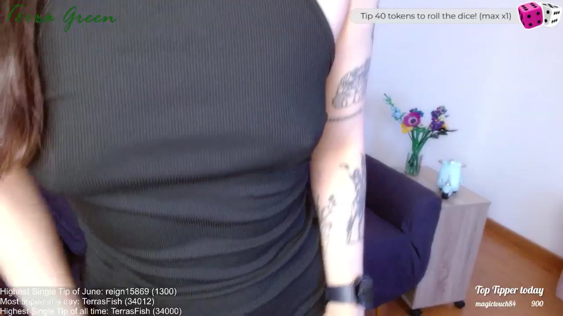 Gallery image thumbnail from TerraGreen's myfreecams stream on, 06/14/2024, 22:15 image 5 of 20