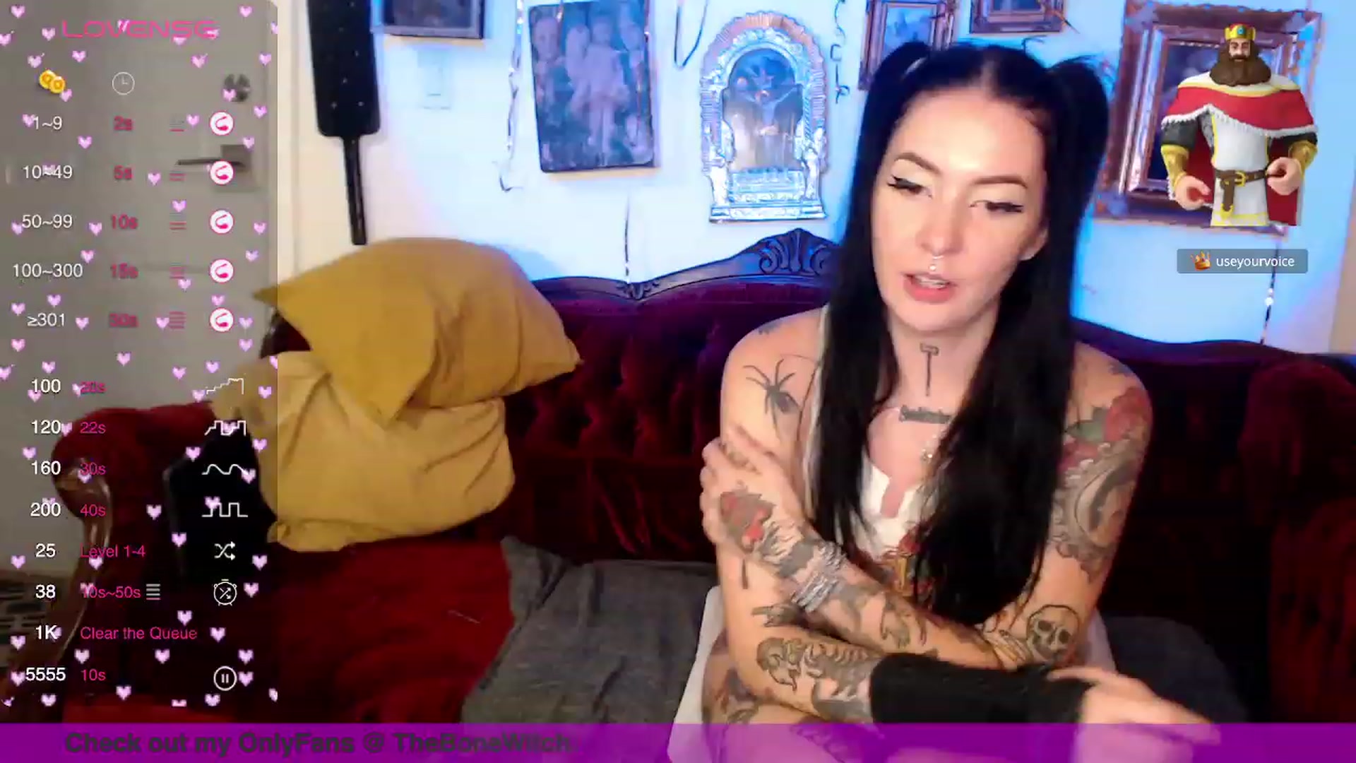 Gallery image thumbnail from TheBoneWitch's myfreecams stream on, 09/06/2023, 05:31 image 7 of 20