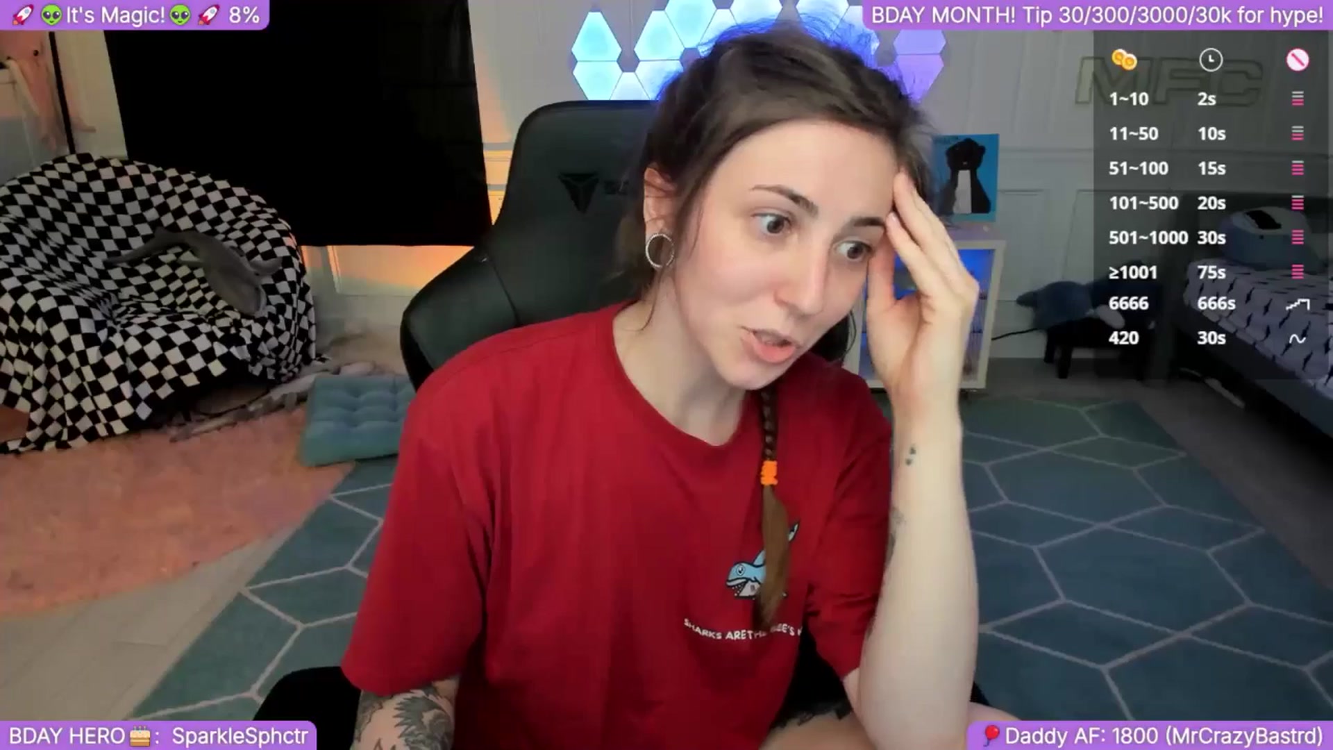 Gallery image thumbnail from TheSharkQueen's myfreecams stream on, 09/28/2025, 06:52 image 11 of 20