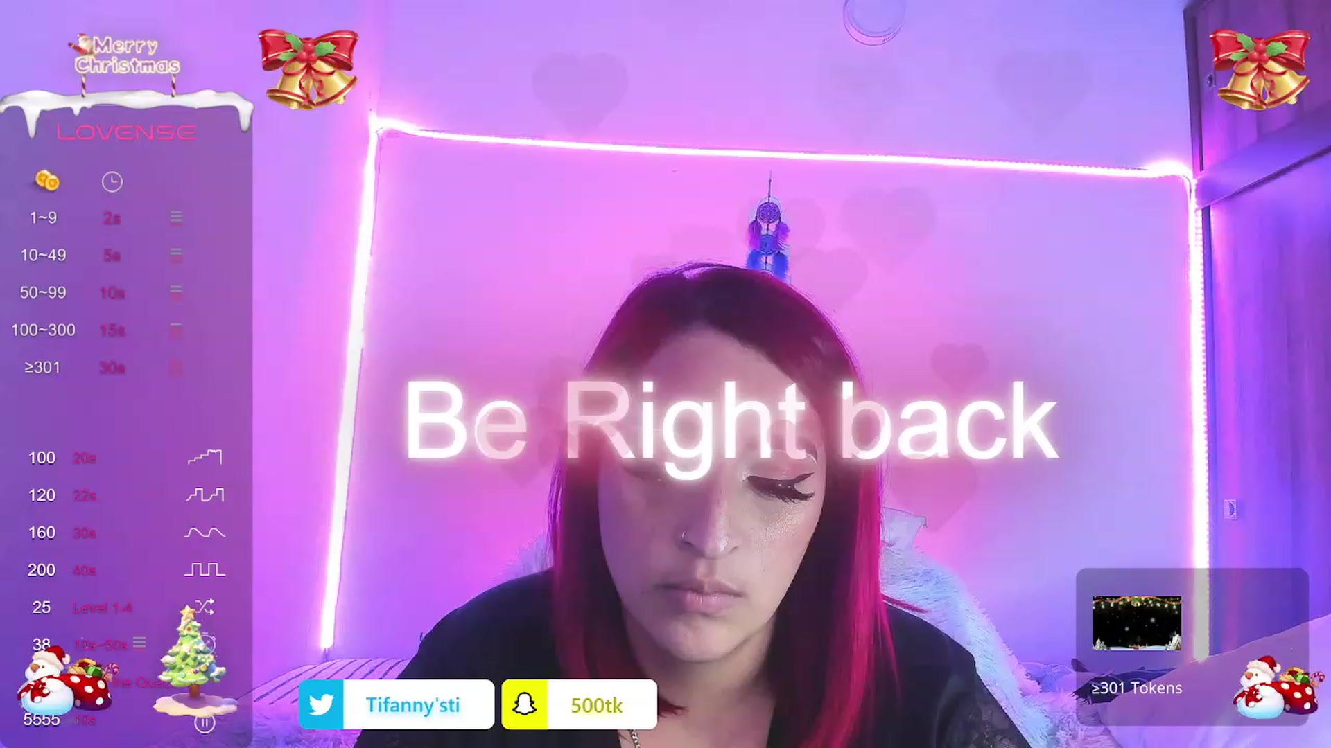 Gallery image thumbnail from Tifannys_ti's myfreecams stream on, 12/26/2023, 20:50 image 15 of 20
