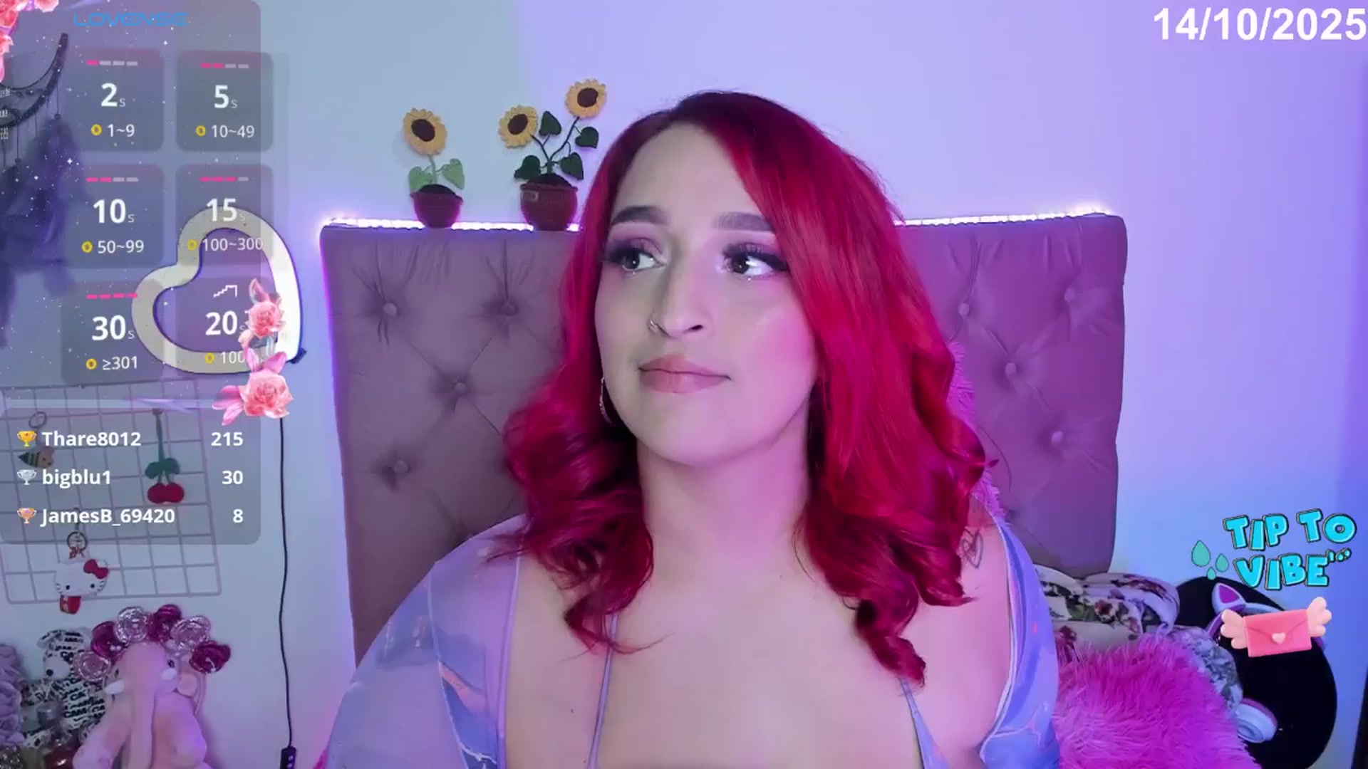 Gallery image thumbnail from Tifannys_ti's myfreecams stream on, 10/14/2025, 13:42 image 1 of 20