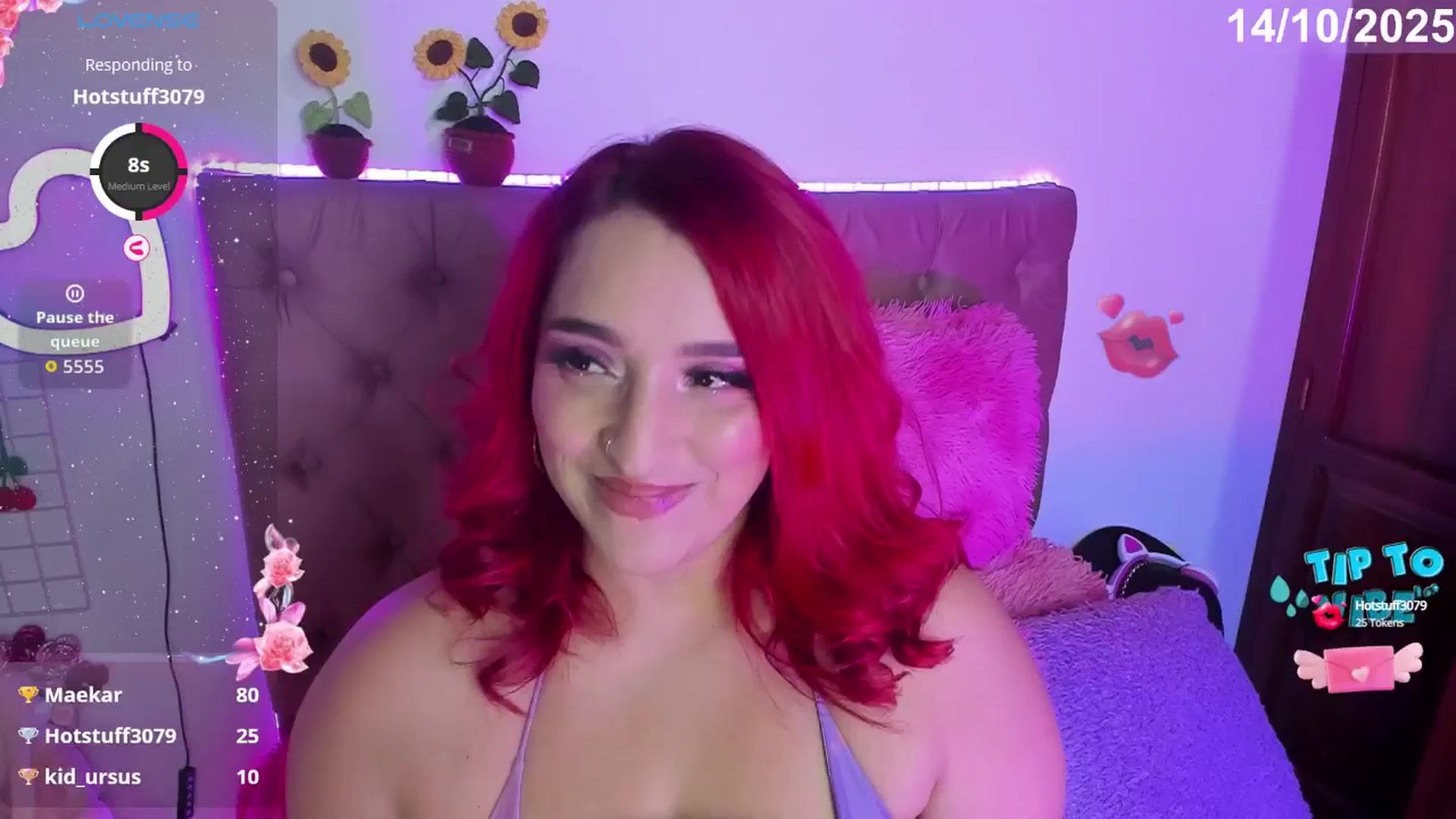 Gallery image thumbnail from Tifannys_ti's myfreecams stream on, 10/14/2025, 16:10 image 1 of 20