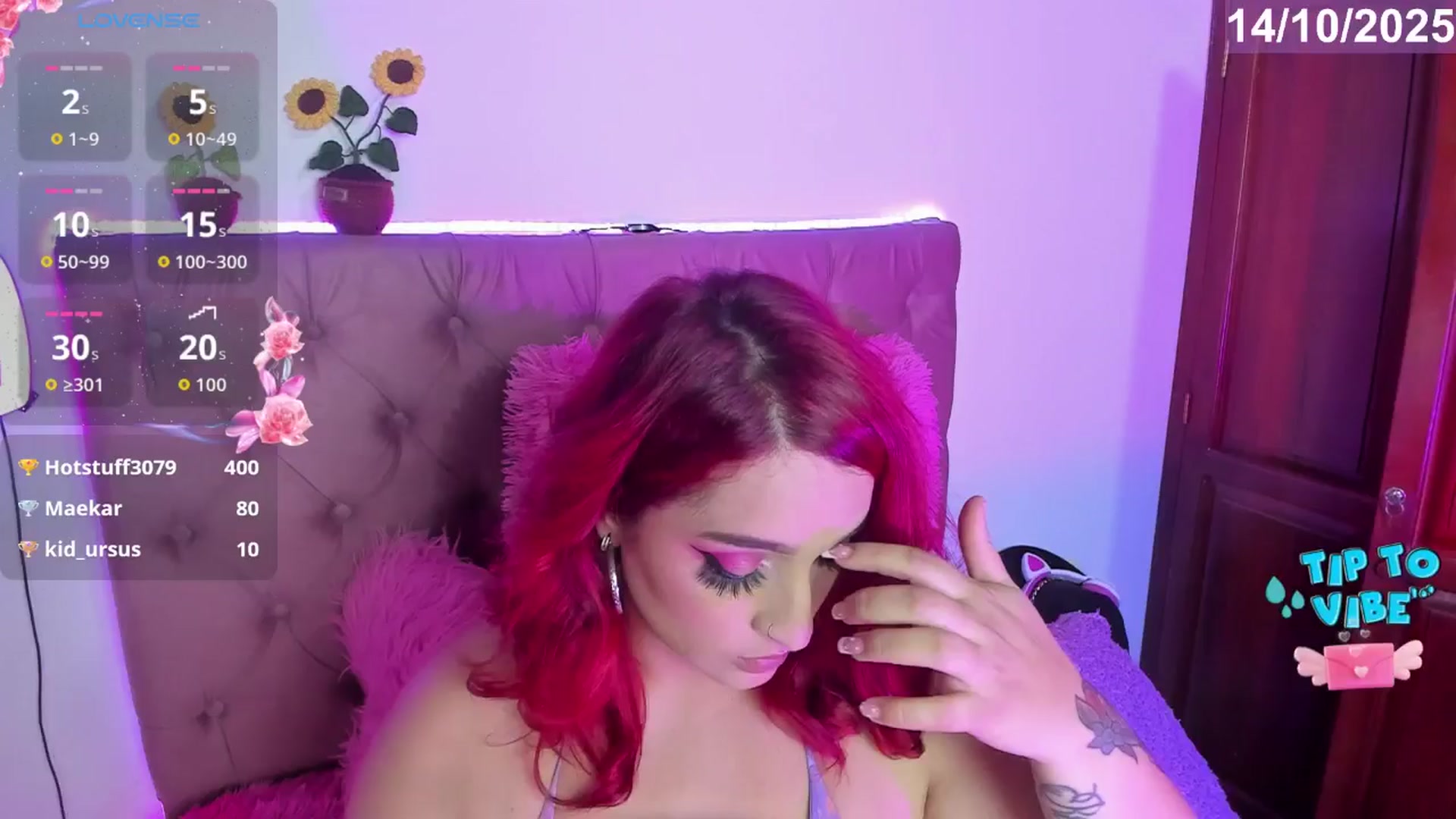 Gallery image thumbnail from Tifannys_ti's myfreecams stream on, 10/14/2025, 16:10 image 12 of 20