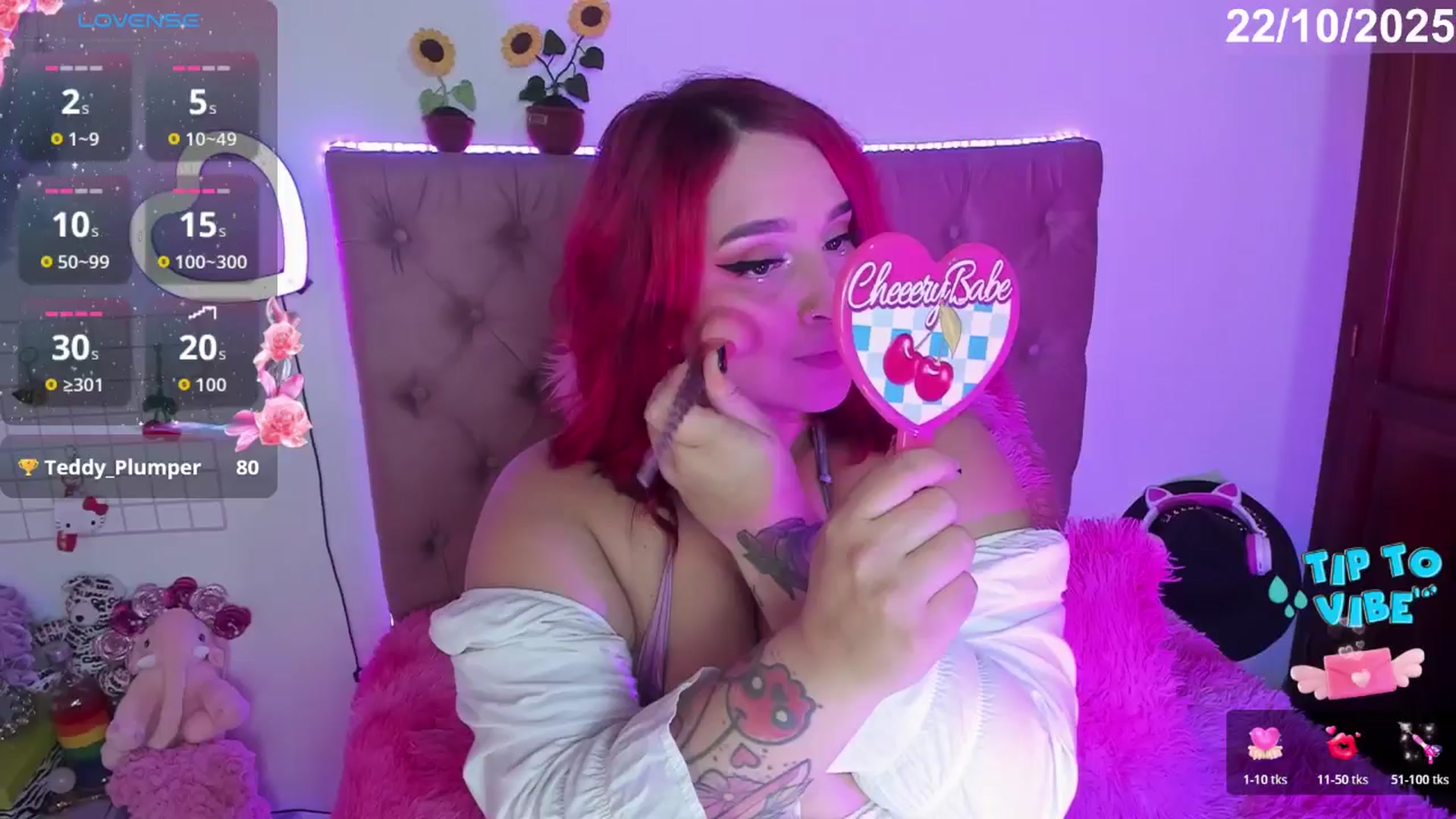 Gallery image thumbnail from Tifannys_ti's myfreecams stream on, 10/23/2025, 13:32 image 1 of 20