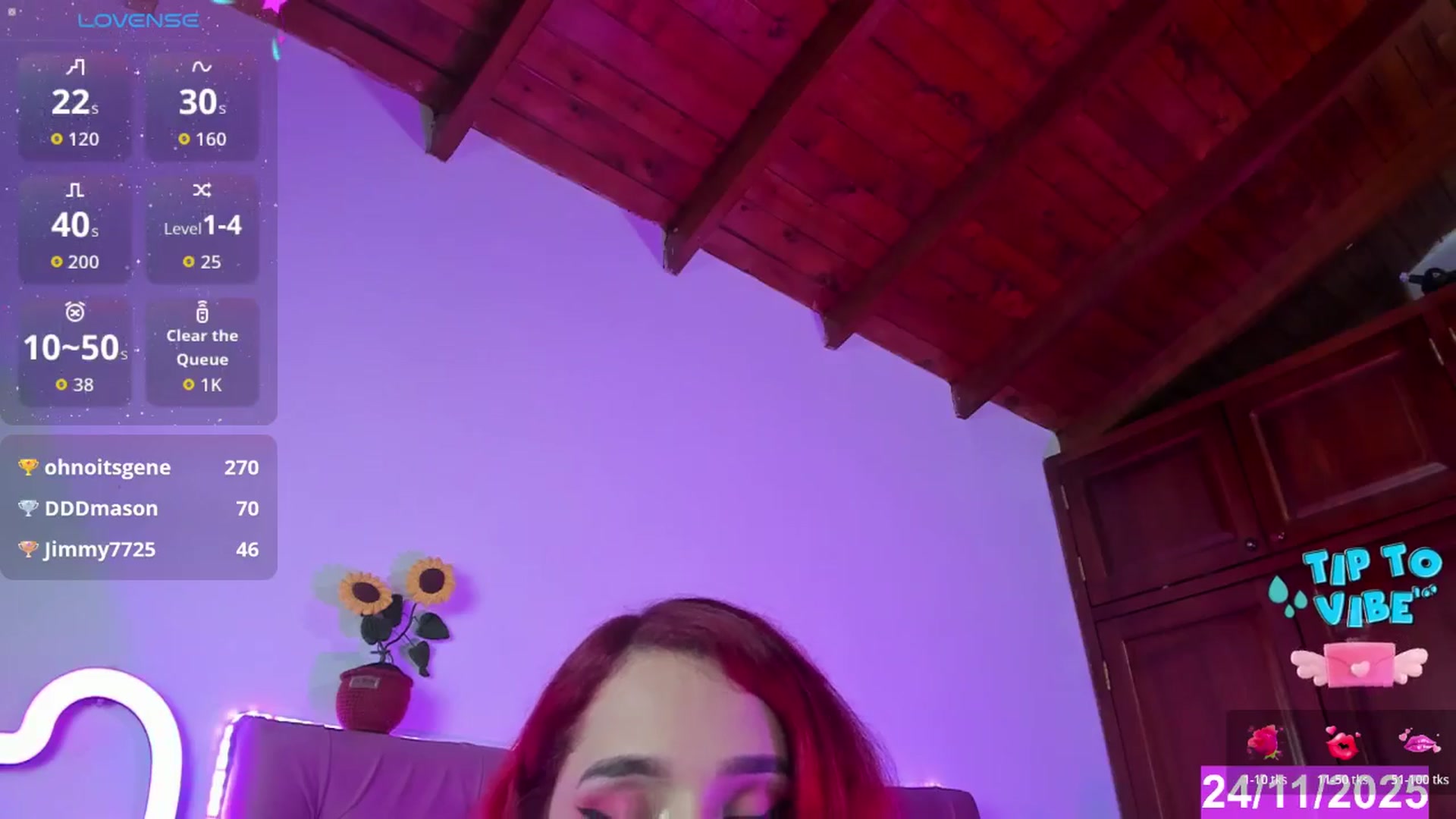 Gallery image thumbnail from Tifannys_ti's myfreecams stream on, 11/24/2025, 14:45 image 8 of 20