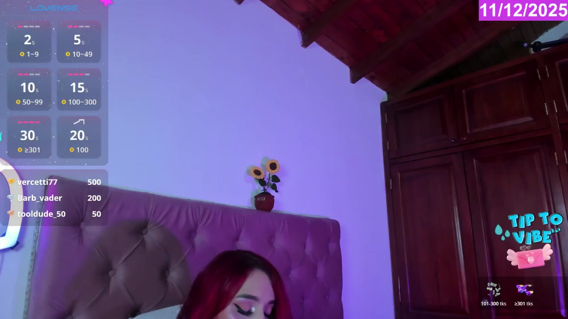 Gallery image thumbnail from Tifannys_ti's myfreecams stream on, 12/11/2025, 15:41 image 5 of 20