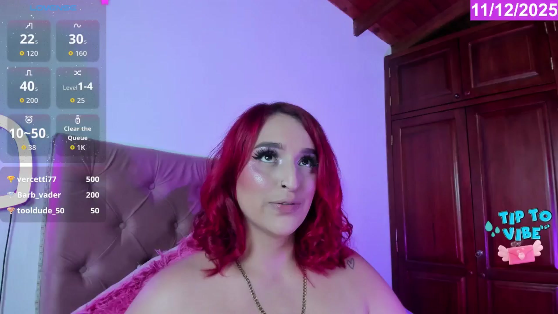 Gallery image thumbnail from Tifannys_ti's myfreecams stream on, 12/11/2025, 15:41 image 6 of 20