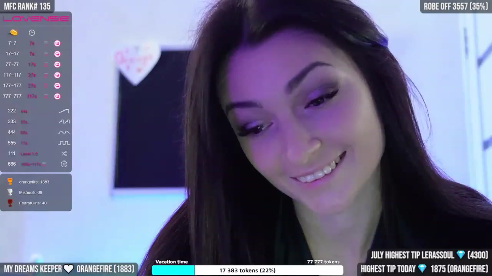 Gallery image thumbnail from TighttAss's myfreecams stream on, 07/21/2023, 05:17 image 14 of 20