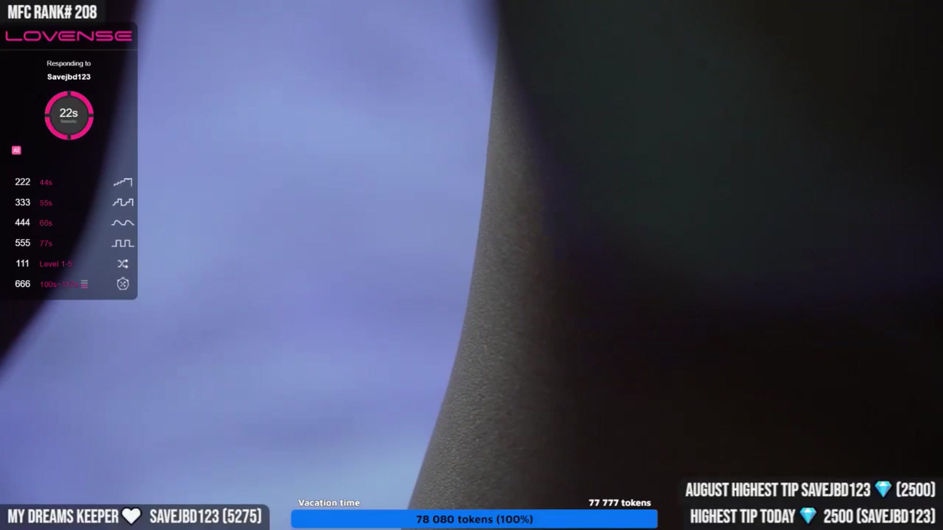 Gallery image thumbnail from TighttAss's myfreecams stream on, 08/05/2023, 05:06 image 7 of 20