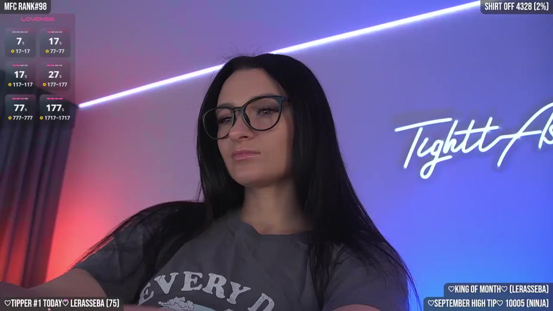 Gallery image thumbnail from TighttAss's myfreecams stream on, 09/14/2025, 05:03 image 1 of 20