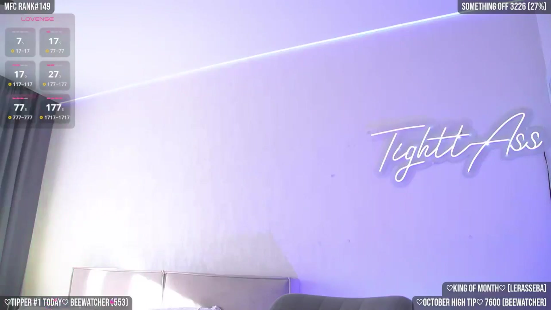 Gallery image thumbnail from TighttAss's myfreecams stream on, 10/18/2025, 05:00 image 10 of 20