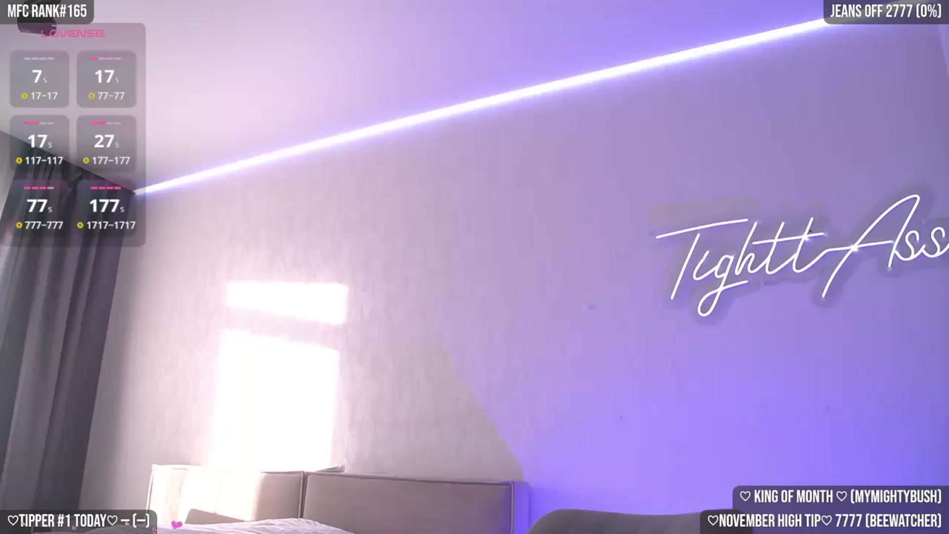 Gallery image thumbnail from TighttAss's myfreecams stream on, 11/17/2025, 04:35 image 1 of 20